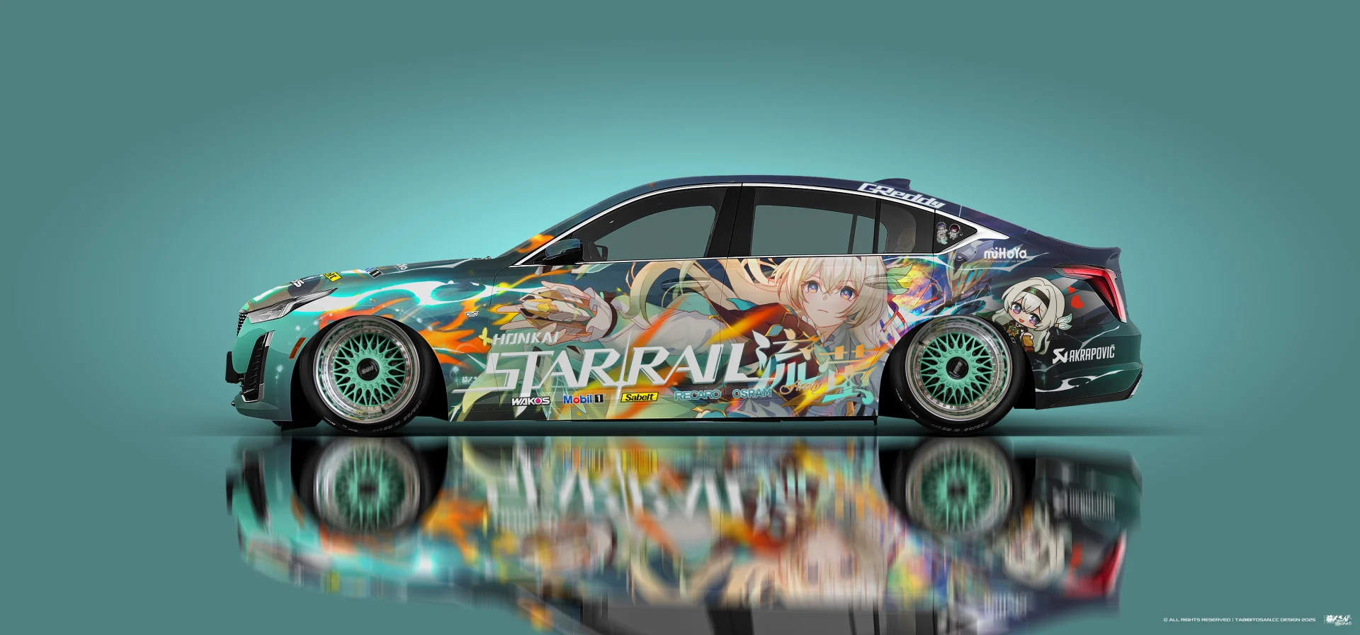 塔哔哔多桑设计的崩坏星穹铁道流萤痛车