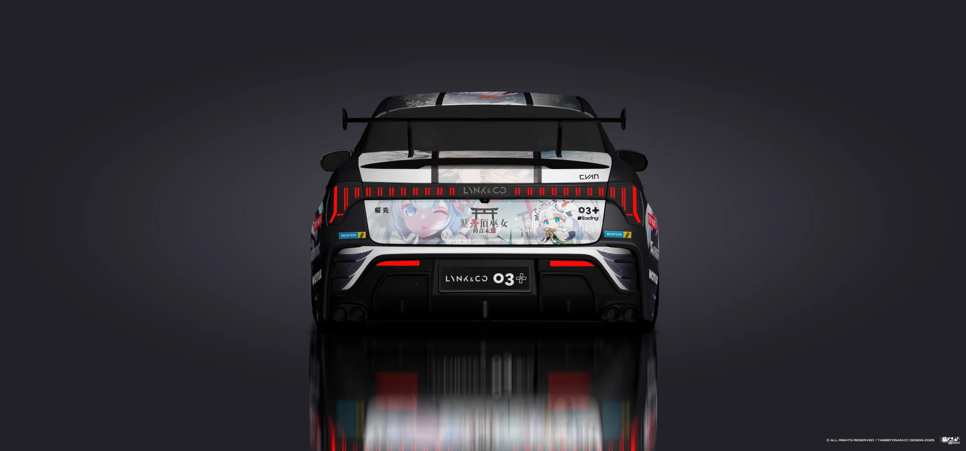 塔哔哔多桑设计的雪初音2018痛车