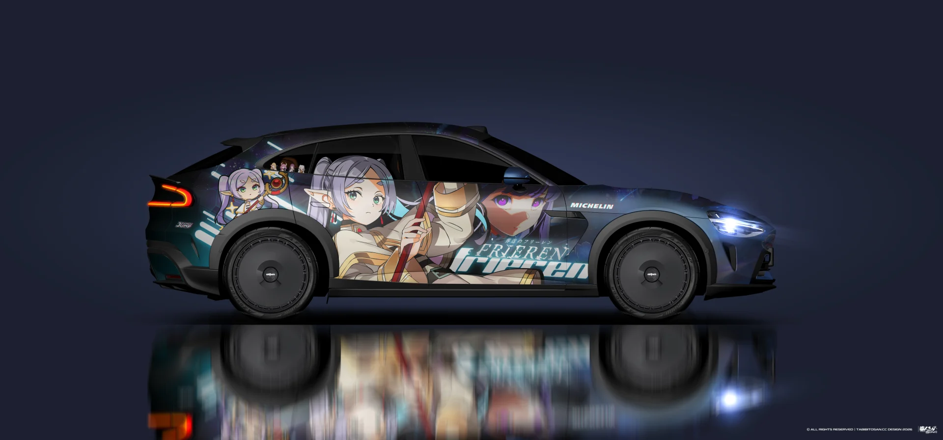 塔哔哔多桑设计的葬送的芙莉莲芙莉莲&amp;菲伦痛车