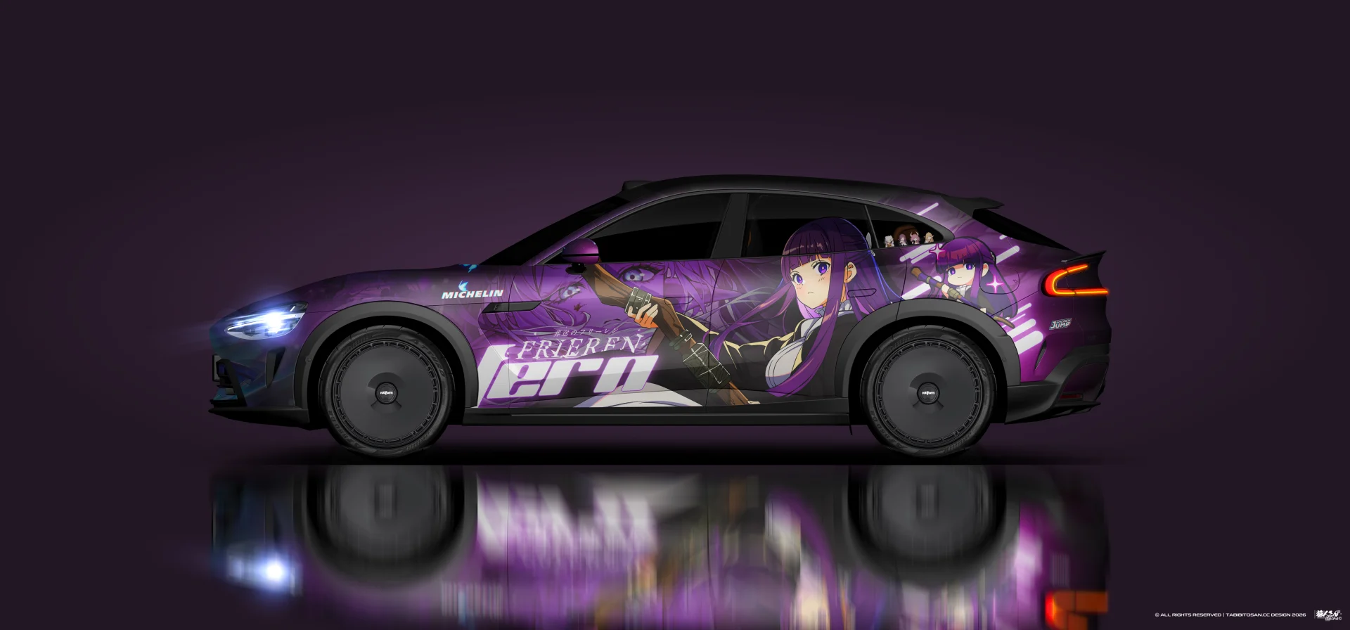 塔哔哔多桑设计的葬送的芙莉莲芙莉莲&amp;菲伦痛车