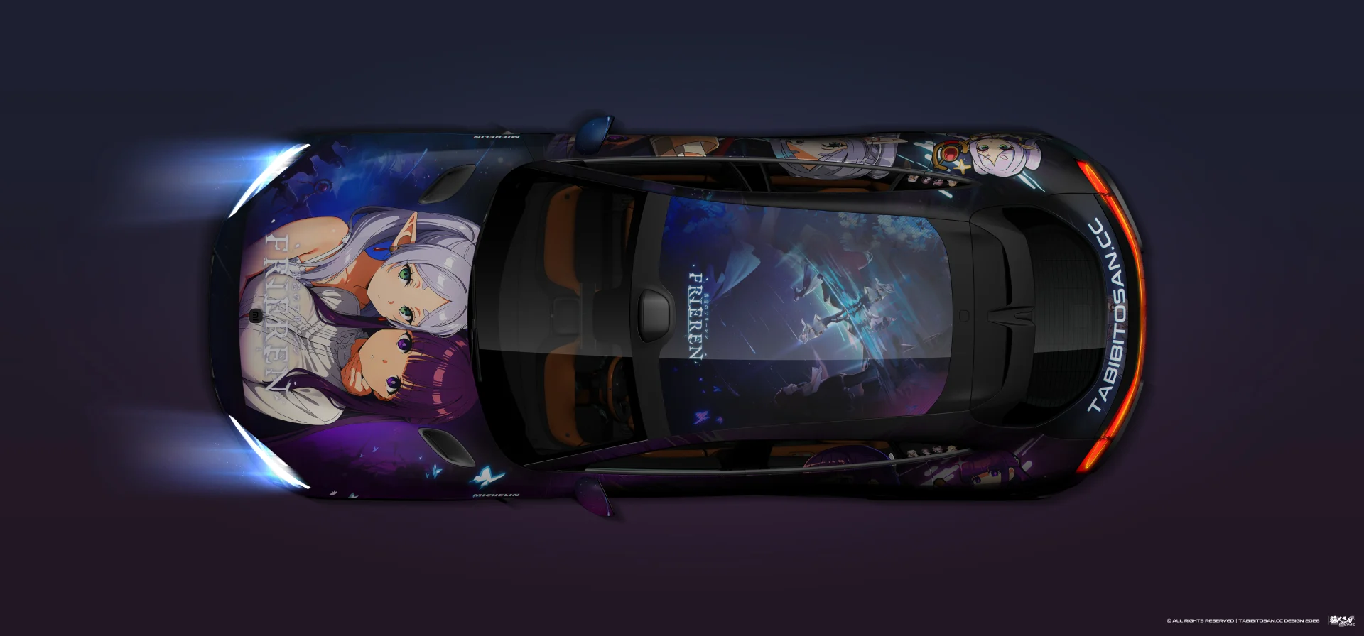 塔哔哔多桑设计的葬送的芙莉莲芙莉莲&amp;菲伦痛车