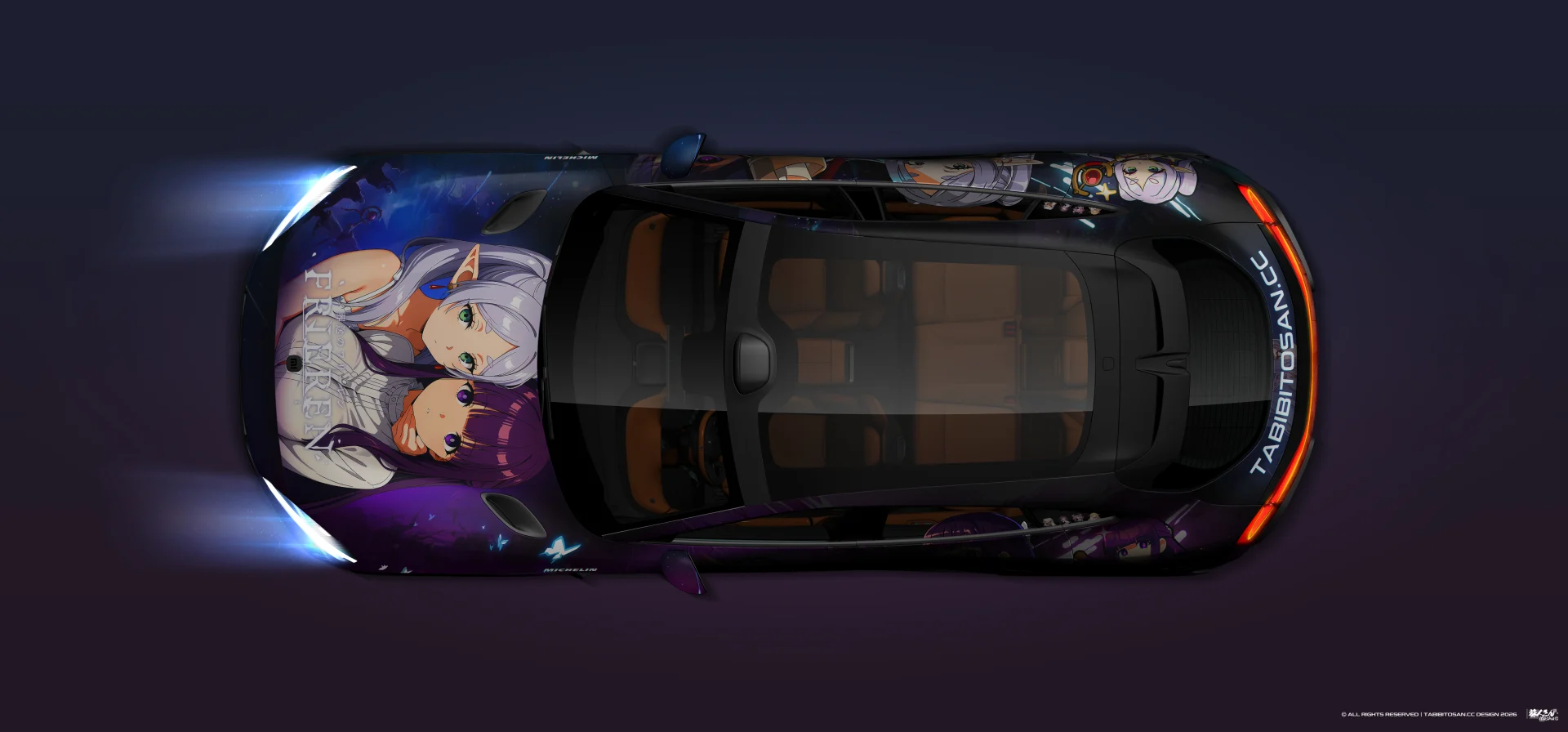 塔哔哔多桑设计的葬送的芙莉莲芙莉莲&amp;菲伦痛车