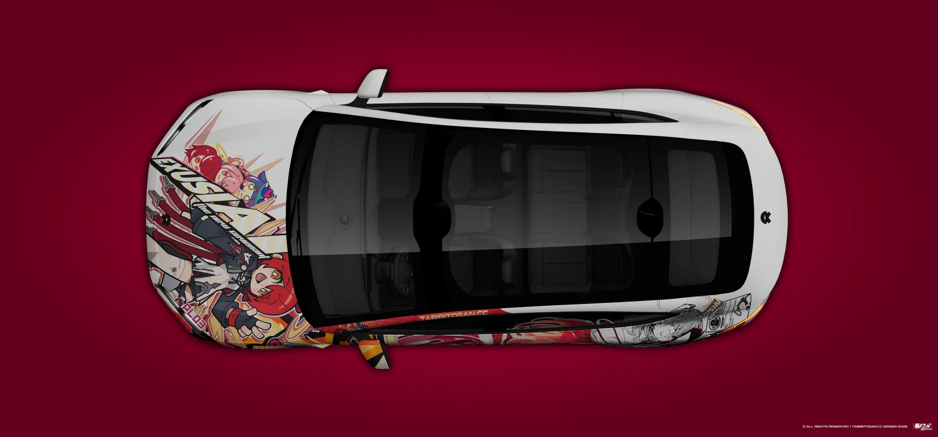 塔哔哔多桑设计的明日方舟新约能天使痛车