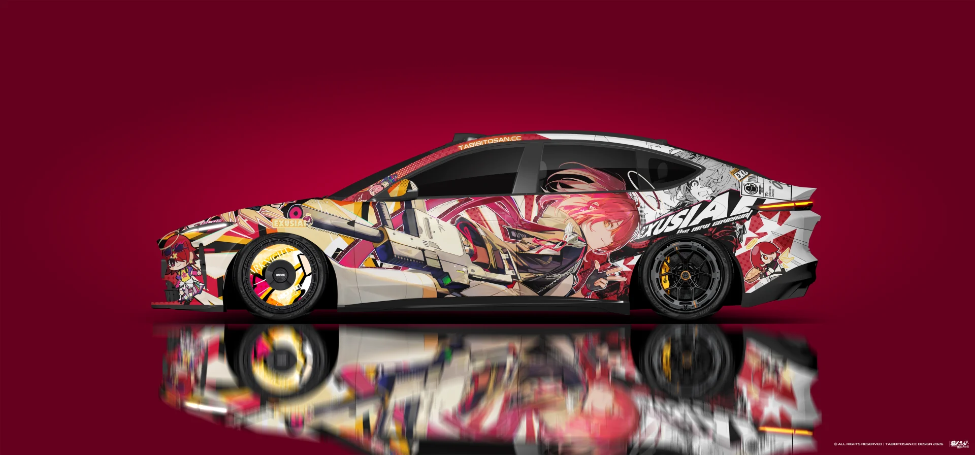 塔哔哔多桑设计的明日方舟新约能天使痛车