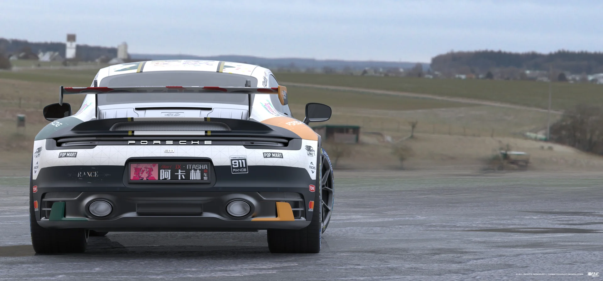 塔哔哔多桑设计的兰斯魔想志津香×娜姬·斯·拉卡魯痛车