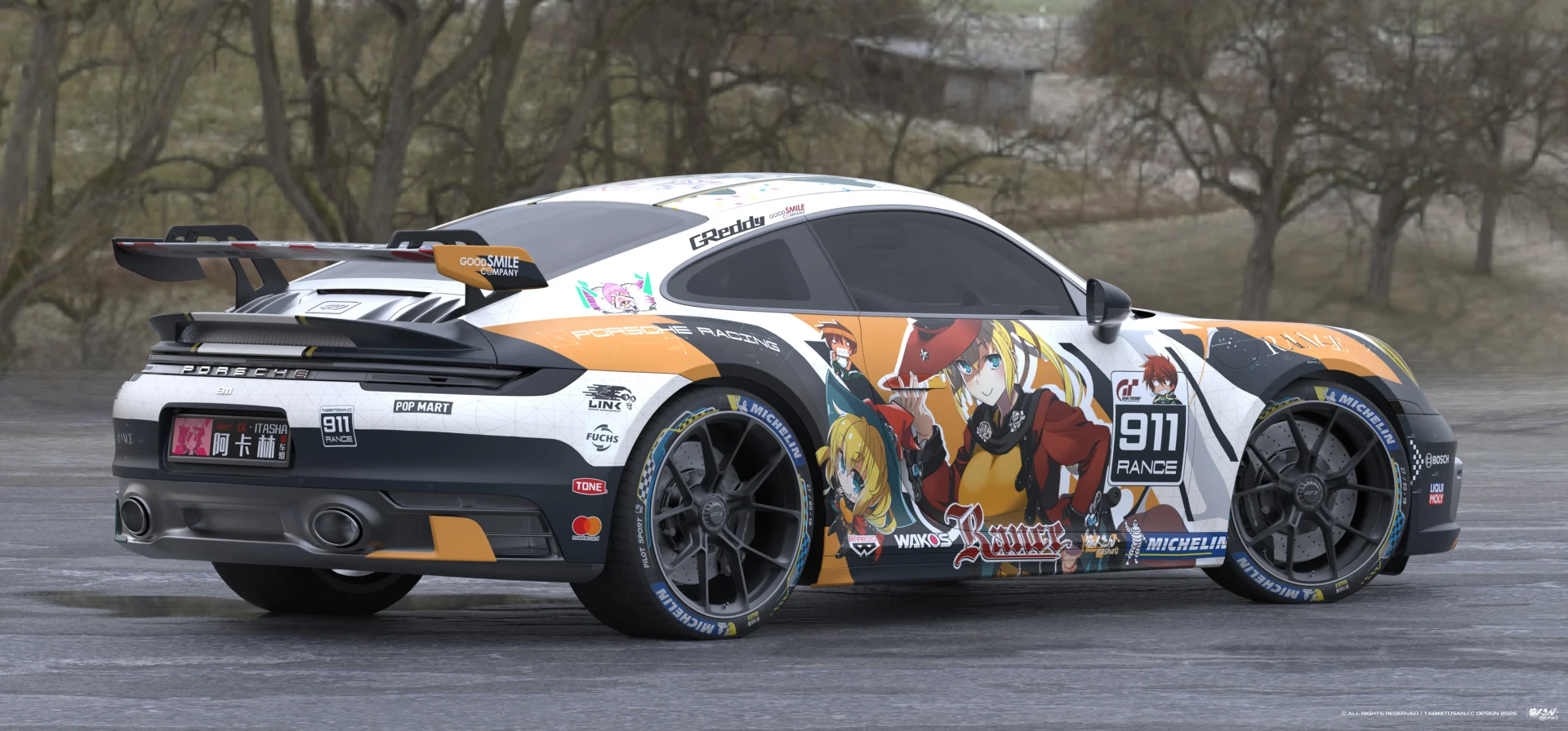 塔哔哔多桑设计的兰斯魔想志津香×娜姬·斯·拉卡魯痛车