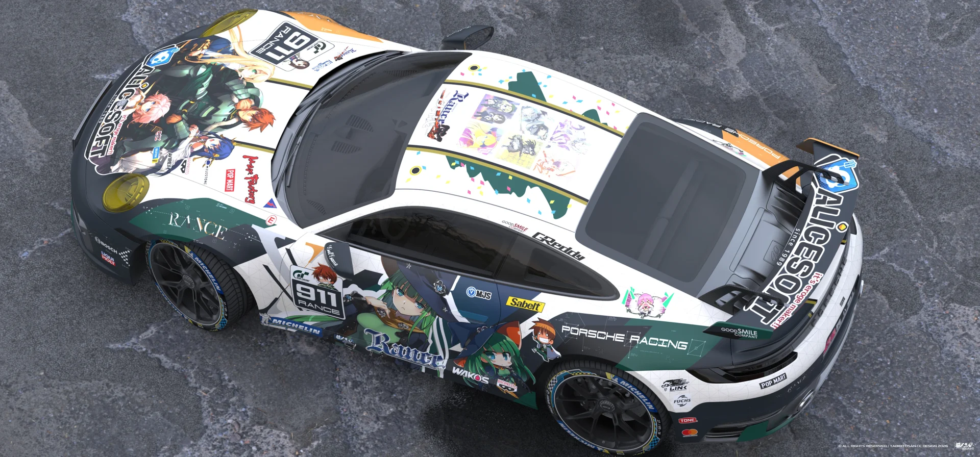 塔哔哔多桑设计的兰斯魔想志津香×娜姬·斯·拉卡魯痛车