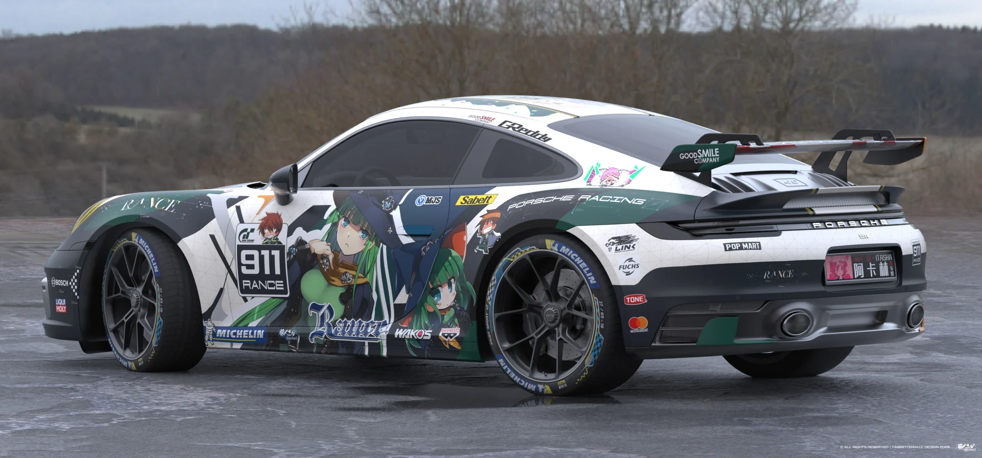 塔哔哔多桑设计的兰斯魔想志津香×娜姬·斯·拉卡魯痛车