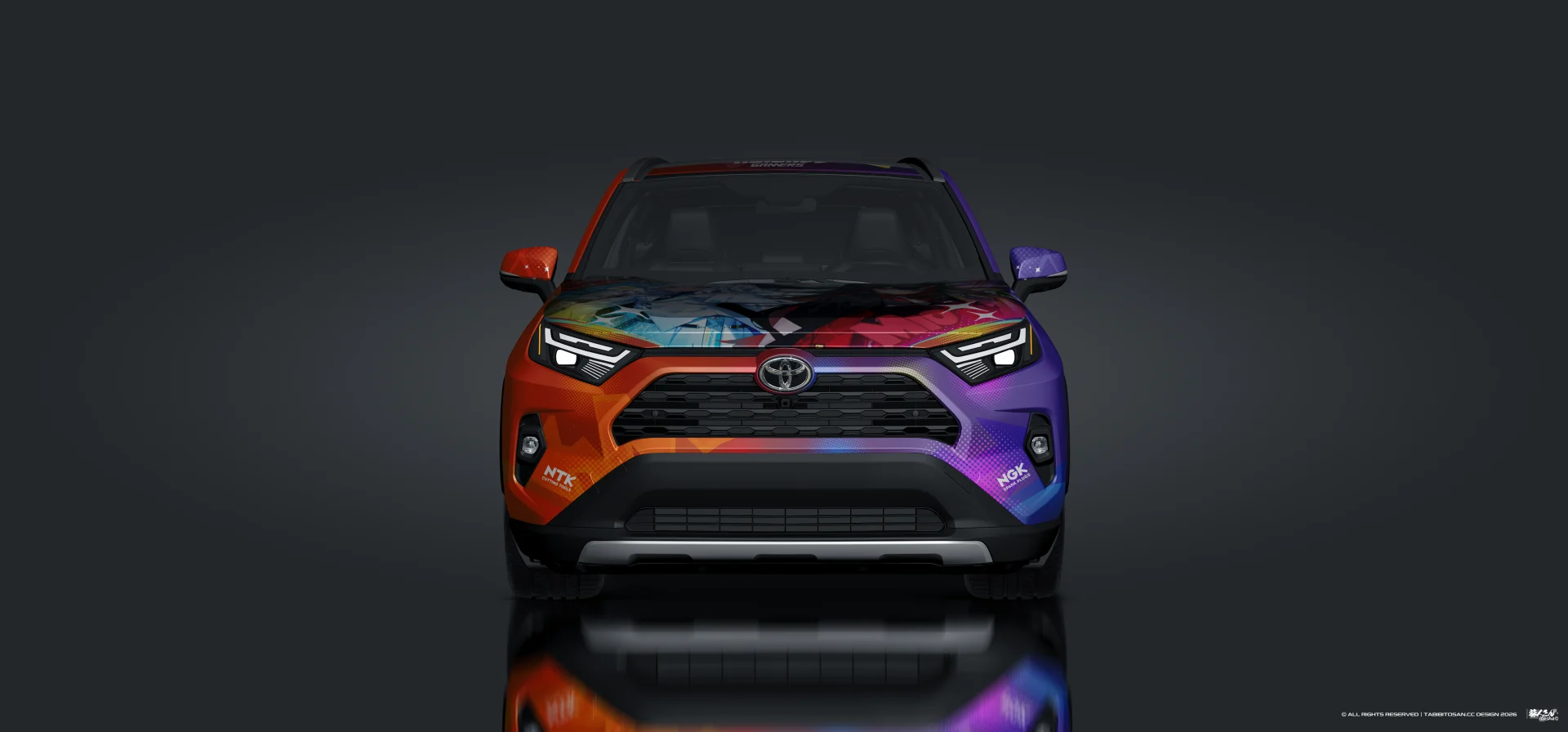 塔哔哔多桑设计的HololiveWe Are Gamers!!!痛车