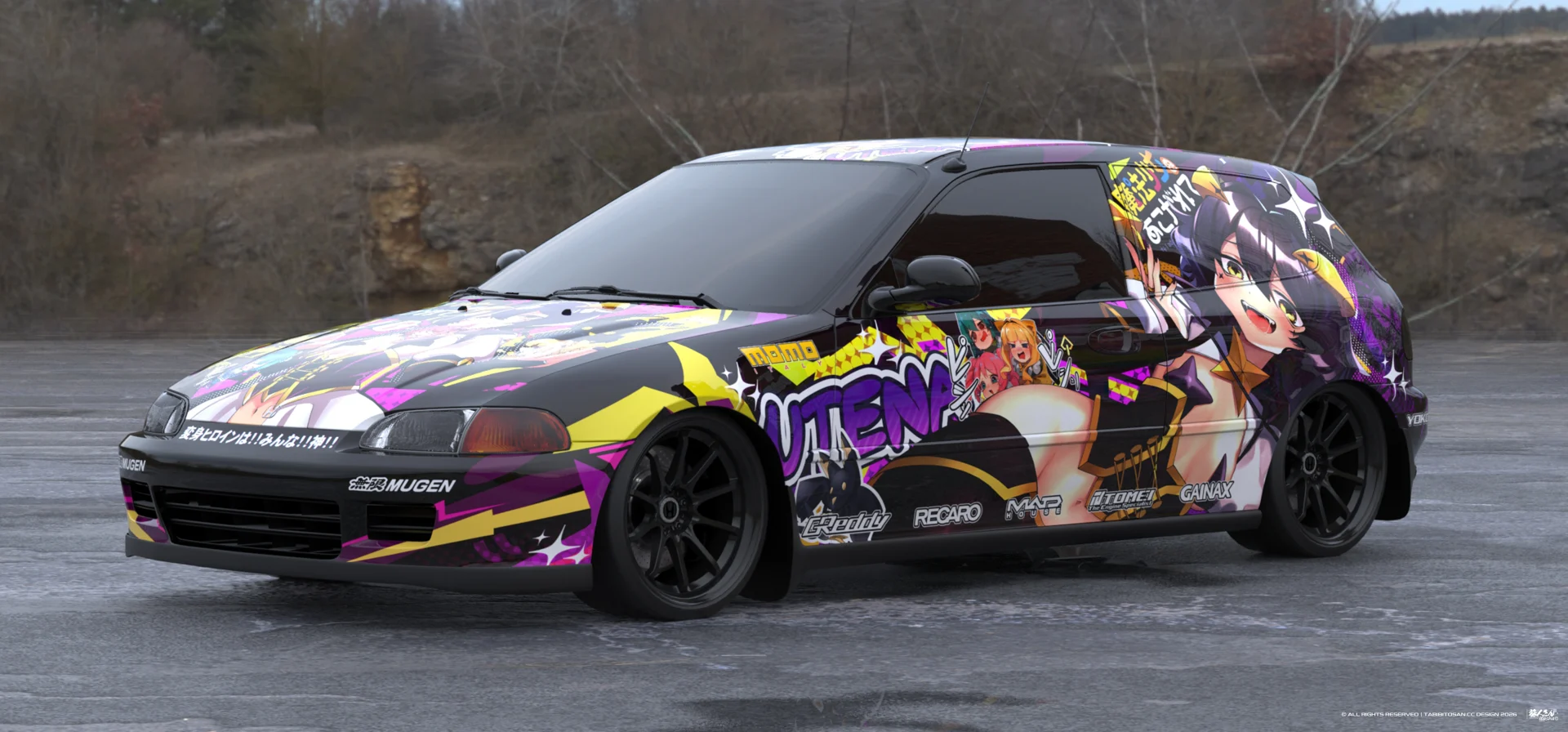 塔哔哔多桑设计的憧憬成为魔法少女柊舞缇娜痛车