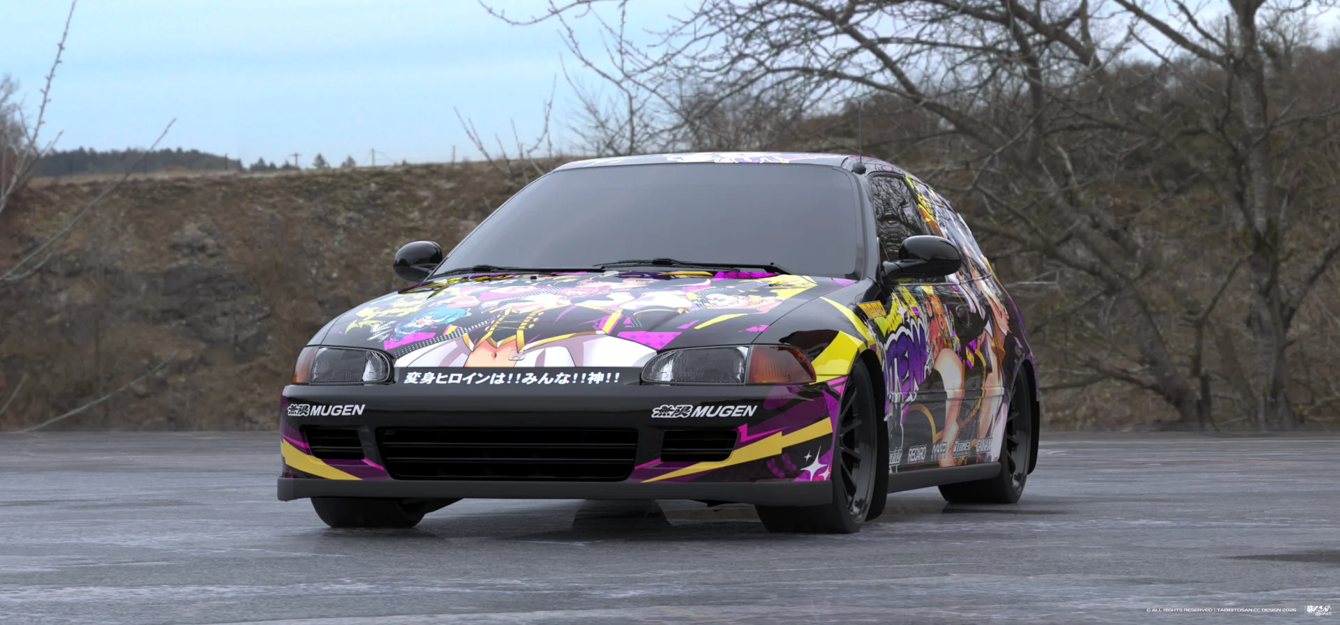 塔哔哔多桑设计的憧憬成为魔法少女柊舞缇娜痛车