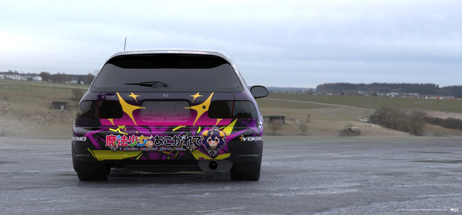 塔哔哔多桑设计的憧憬成为魔法少女柊舞缇娜痛车