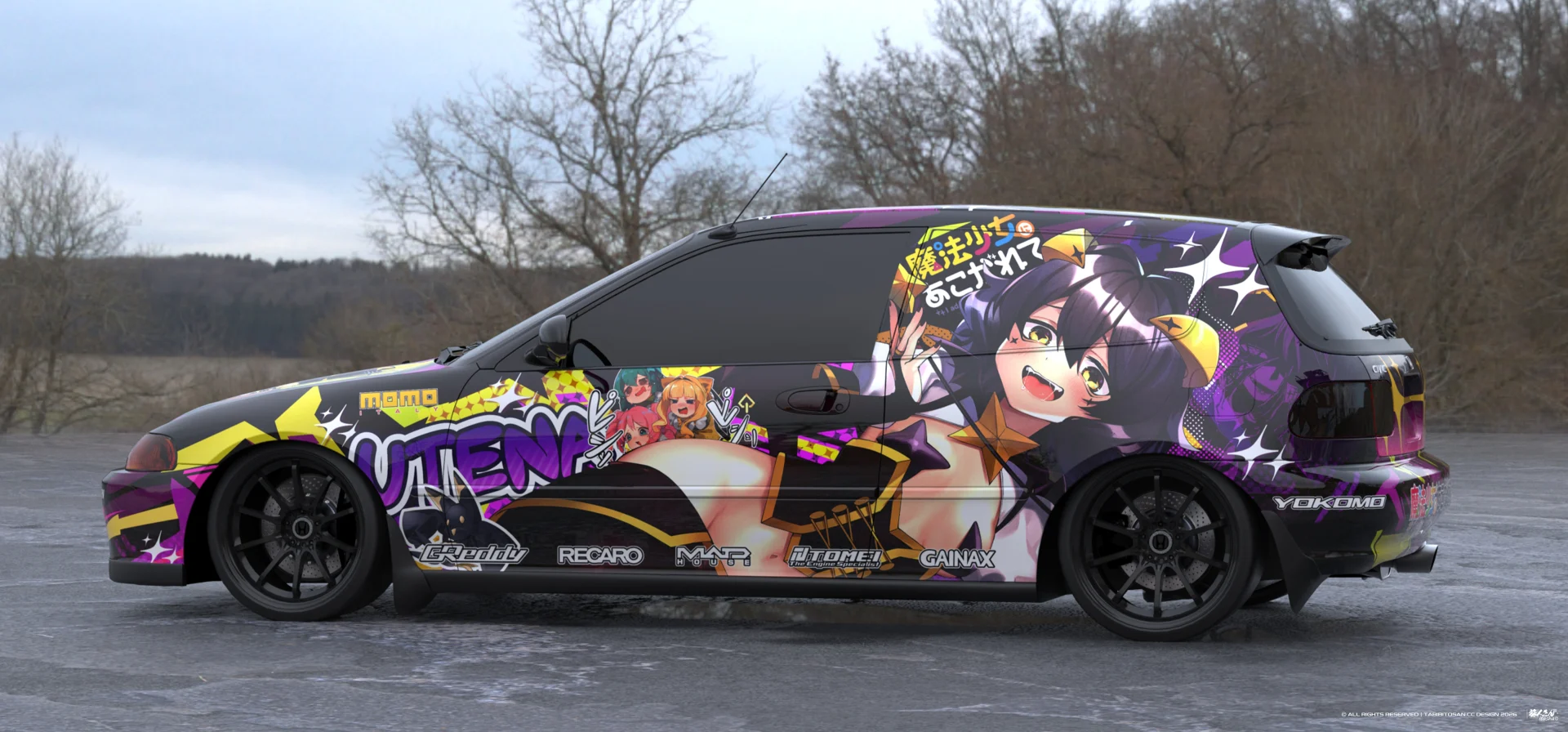 塔哔哔多桑设计的憧憬成为魔法少女柊舞缇娜痛车