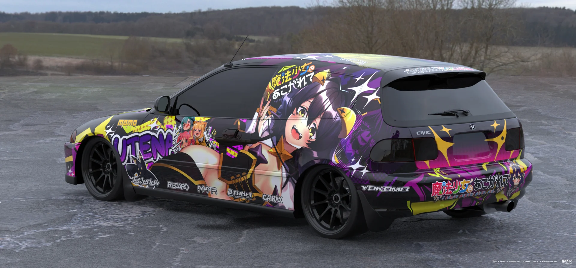 塔哔哔多桑设计的憧憬成为魔法少女柊舞缇娜痛车