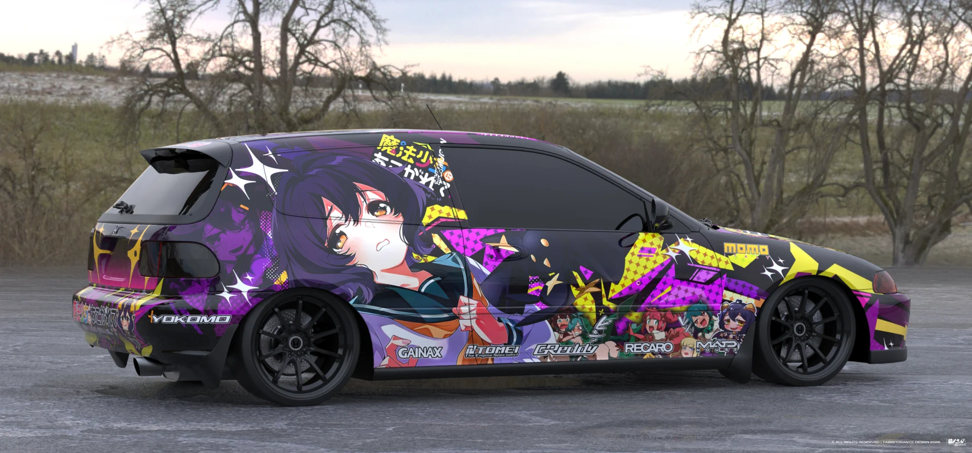 塔哔哔多桑设计的憧憬成为魔法少女柊舞缇娜痛车