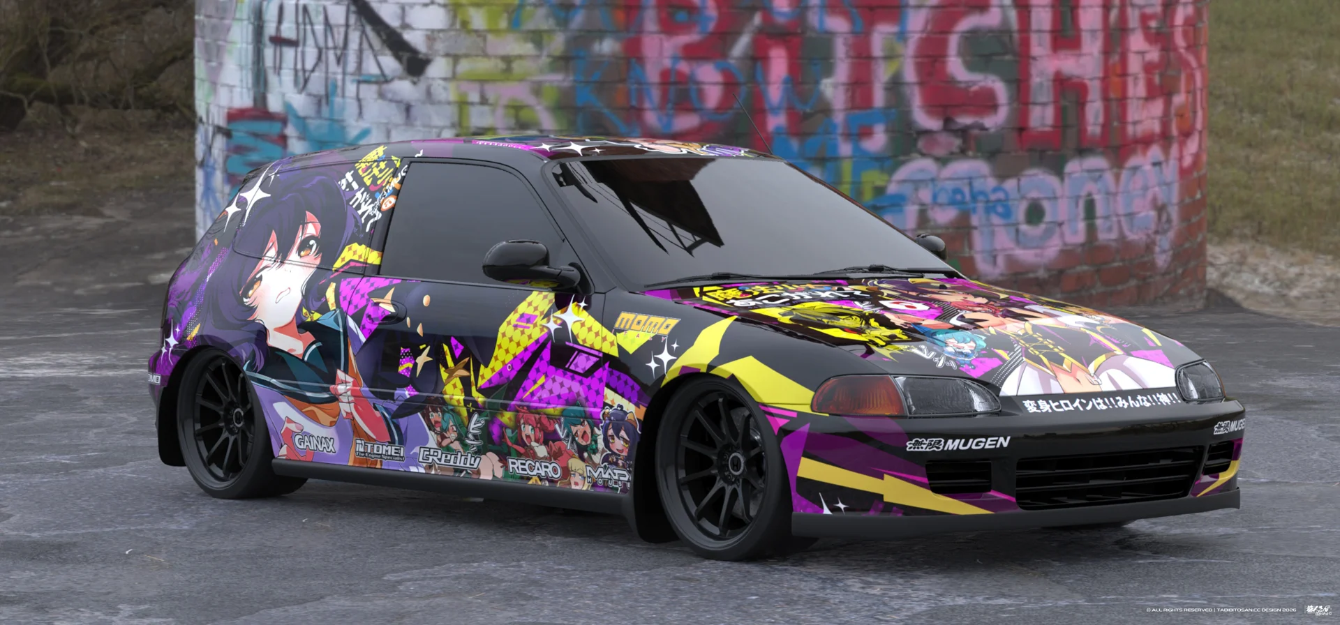 塔哔哔多桑设计的憧憬成为魔法少女柊舞缇娜痛车