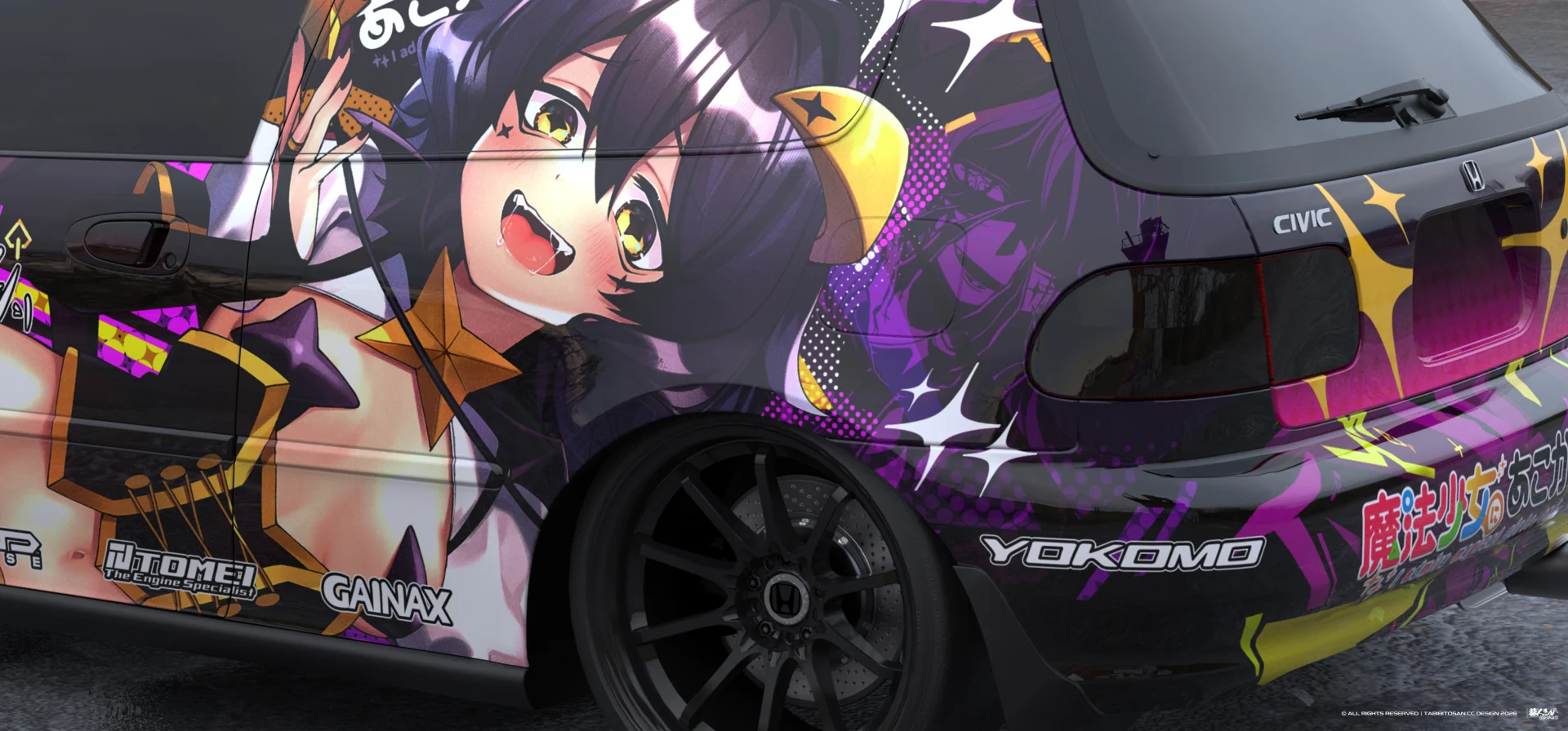 塔哔哔多桑设计的憧憬成为魔法少女柊舞缇娜痛车