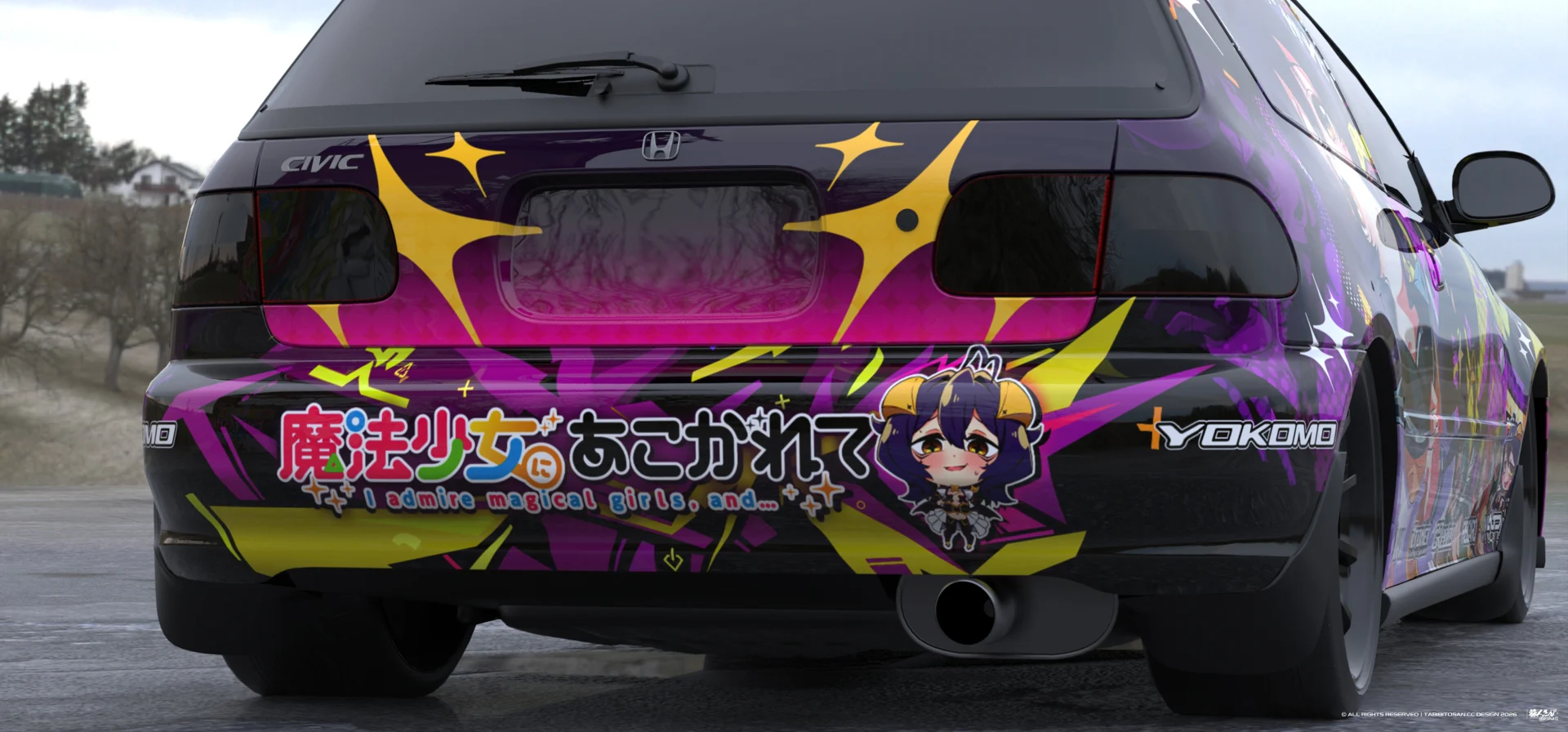 塔哔哔多桑设计的憧憬成为魔法少女柊舞缇娜痛车