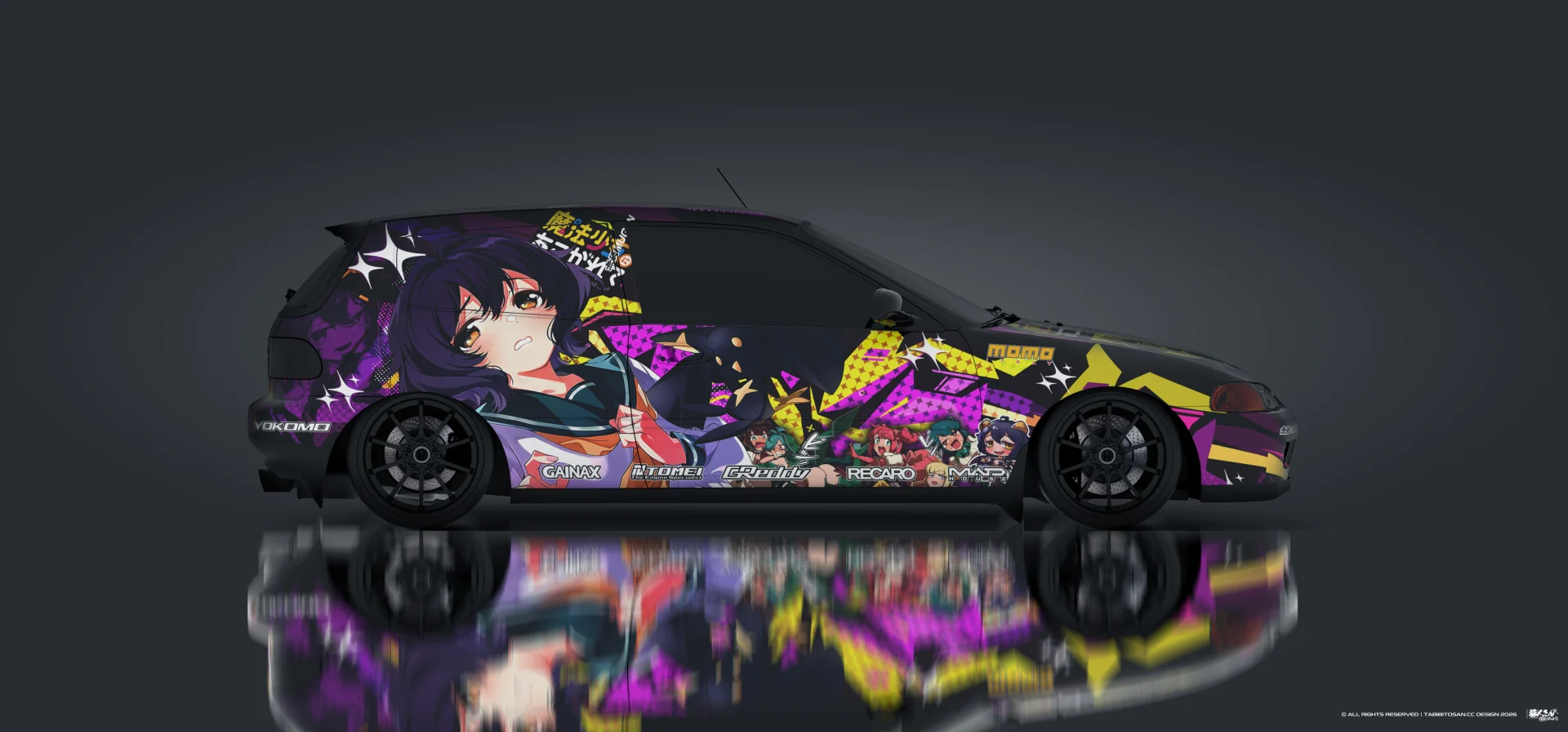 塔哔哔多桑设计的憧憬成为魔法少女柊舞缇娜痛车