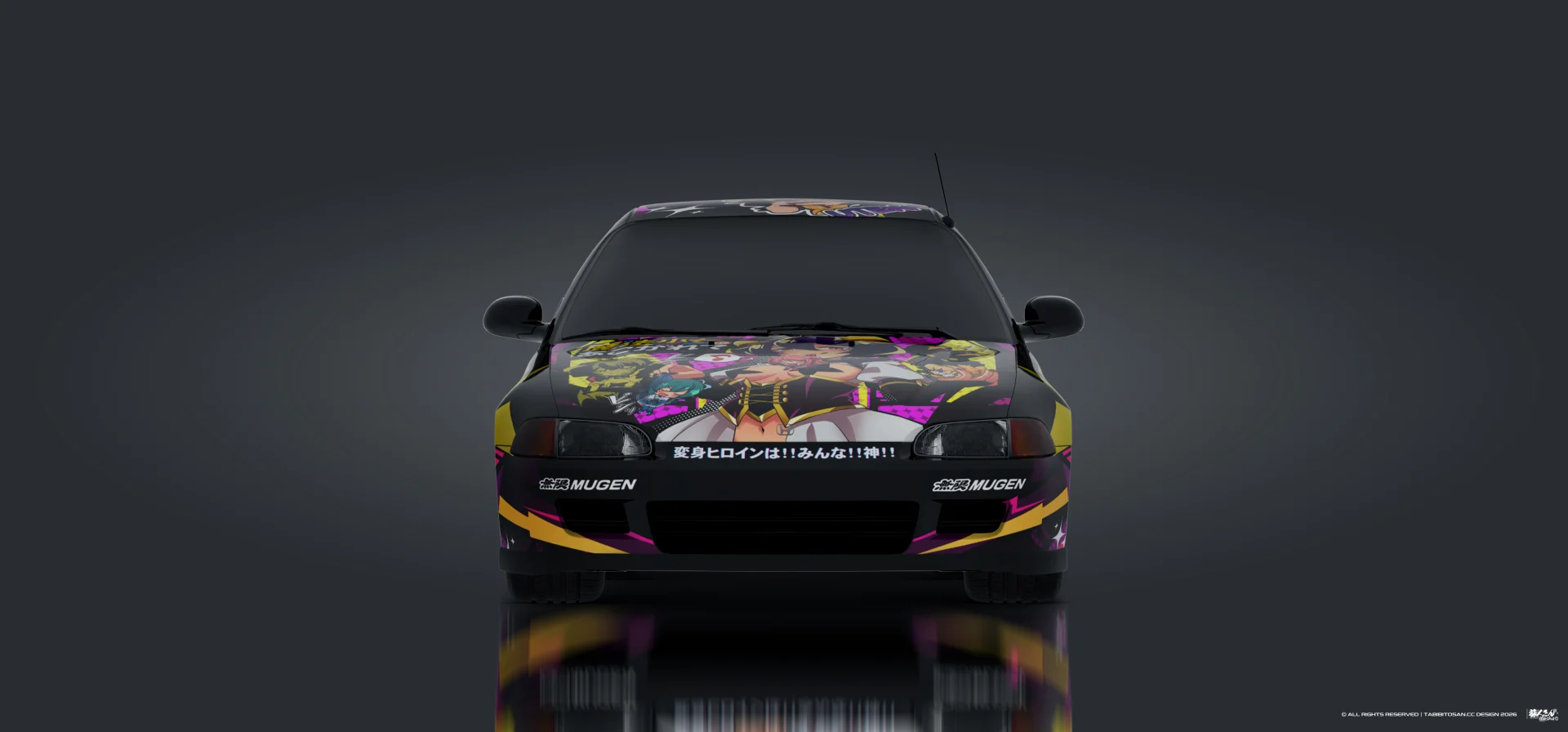 塔哔哔多桑设计的憧憬成为魔法少女柊舞缇娜痛车