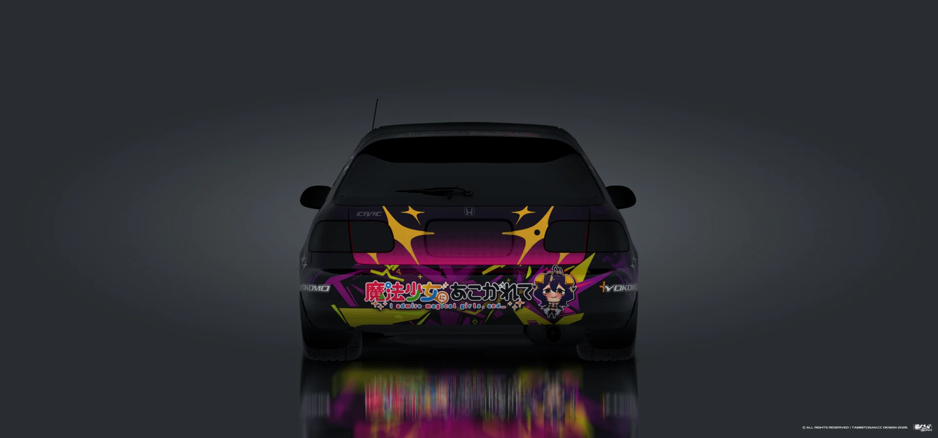 塔哔哔多桑设计的憧憬成为魔法少女柊舞缇娜痛车