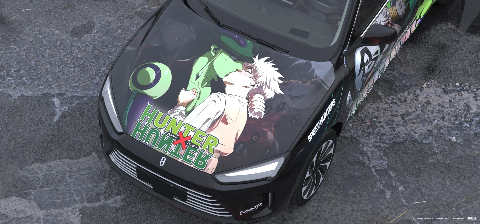 塔哔哔多桑设计的全职猎人蚁王×小麦痛车