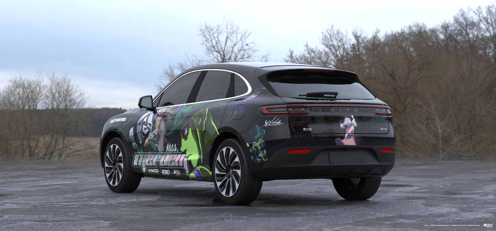 塔哔哔多桑设计的全职猎人蚁王×小麦痛车