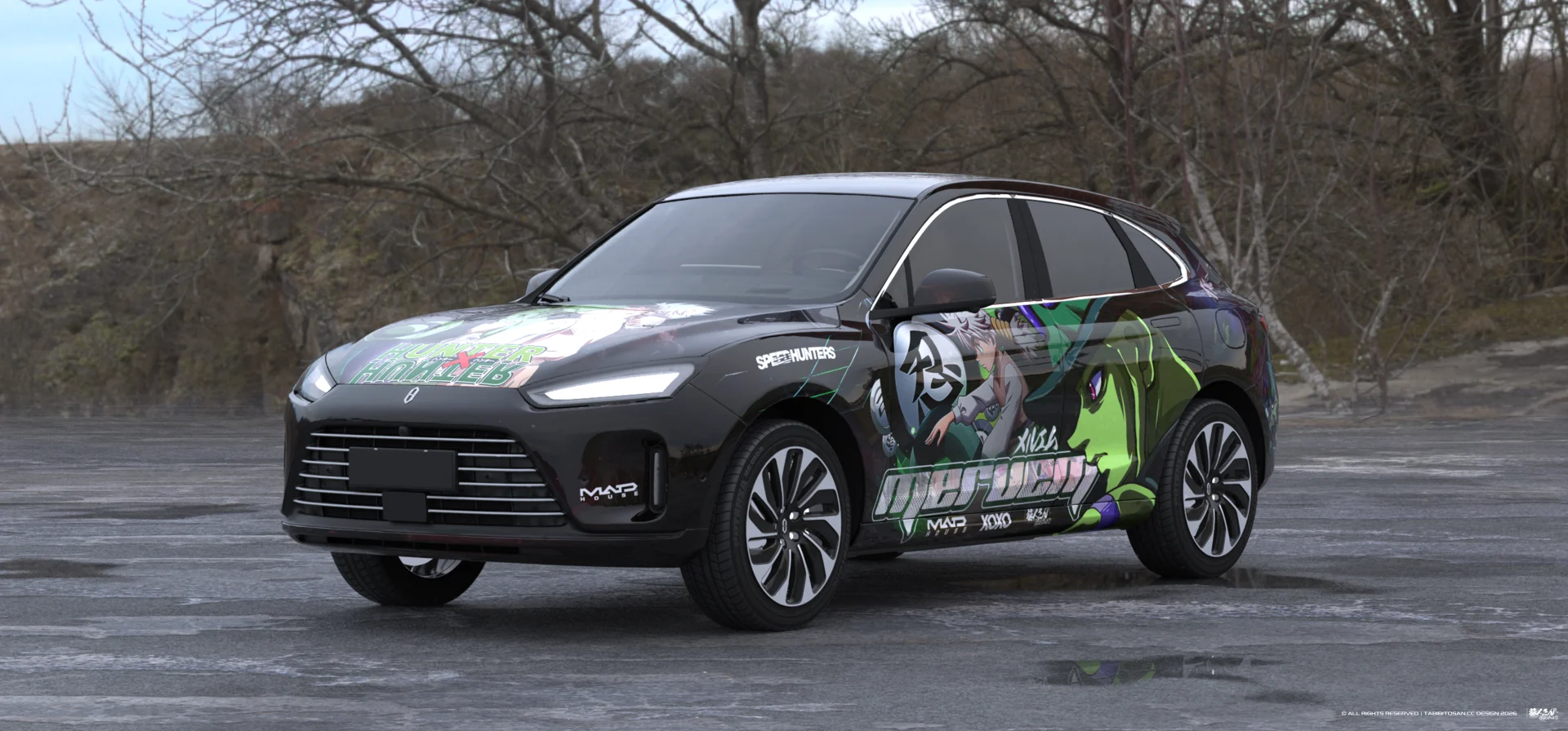 塔哔哔多桑设计的全职猎人蚁王×小麦痛车