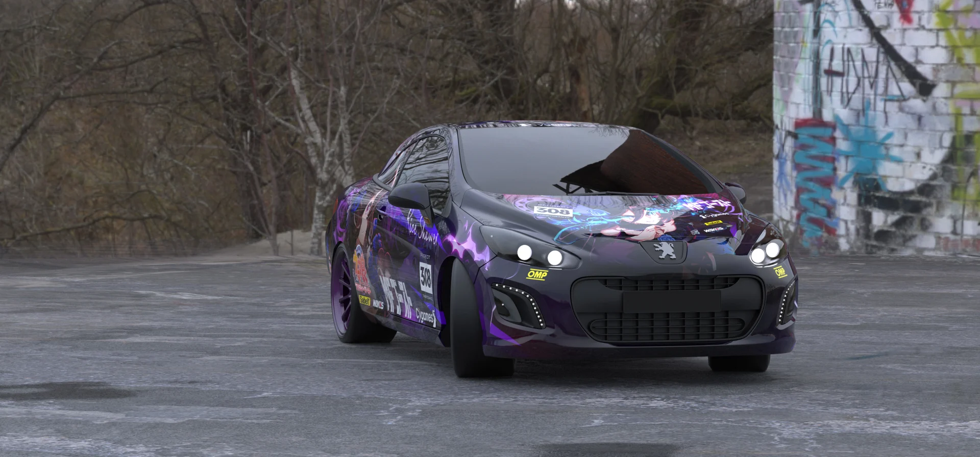 塔哔哔多桑设计的赛马娘米浴痛车