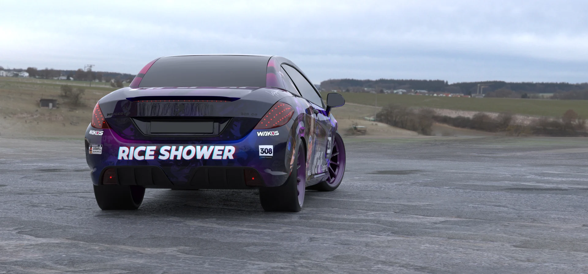 塔哔哔多桑设计的赛马娘米浴痛车