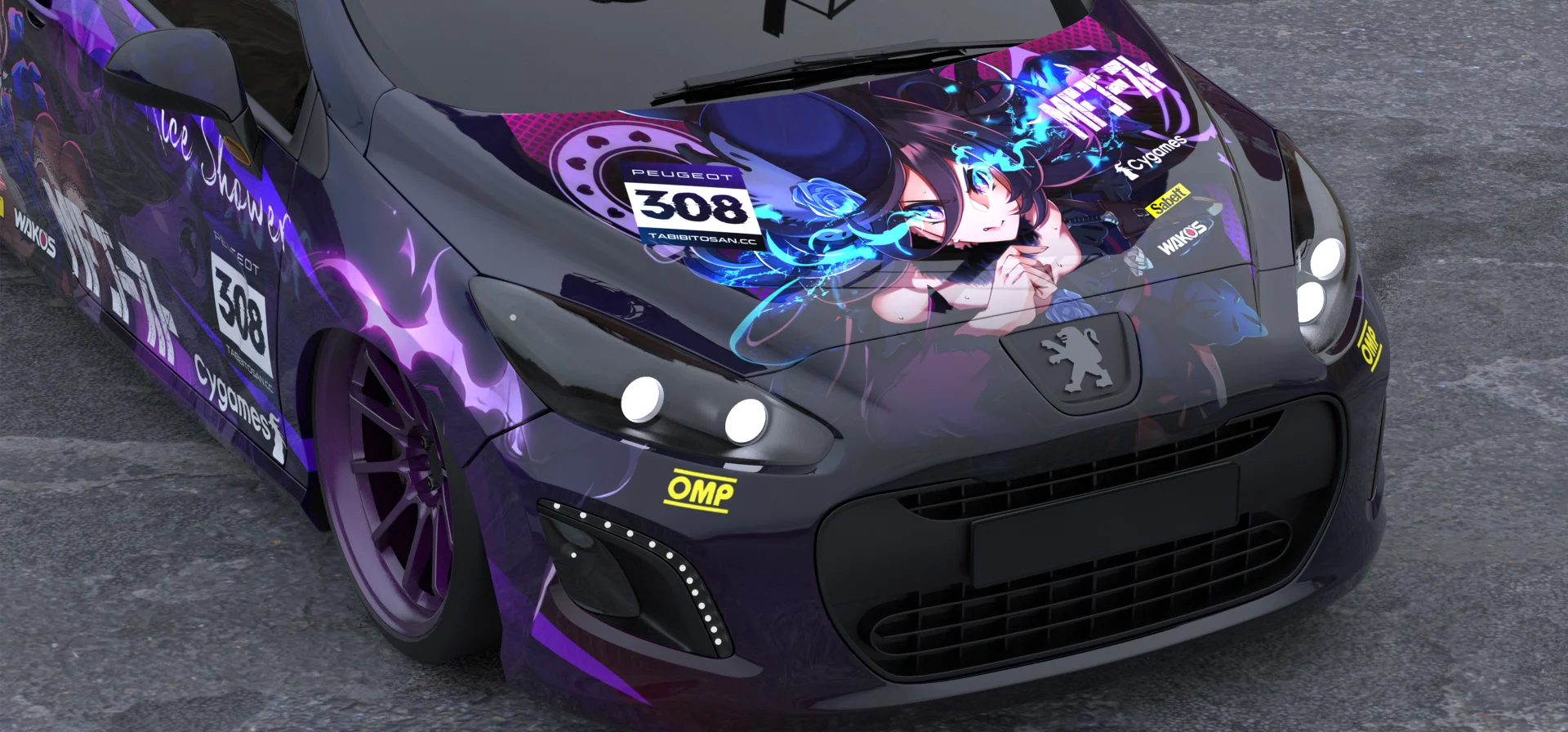 塔哔哔多桑设计的赛马娘米浴痛车