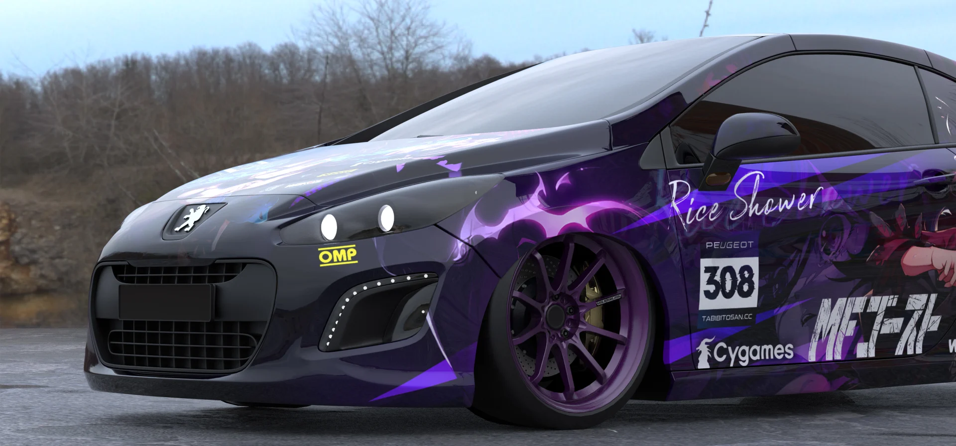 塔哔哔多桑设计的赛马娘米浴痛车