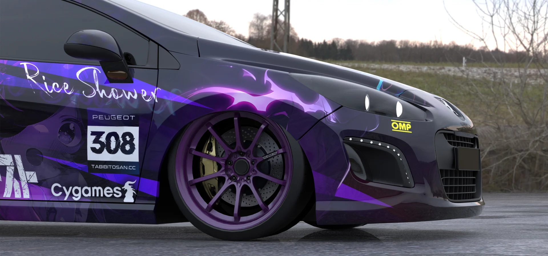 塔哔哔多桑设计的赛马娘米浴痛车