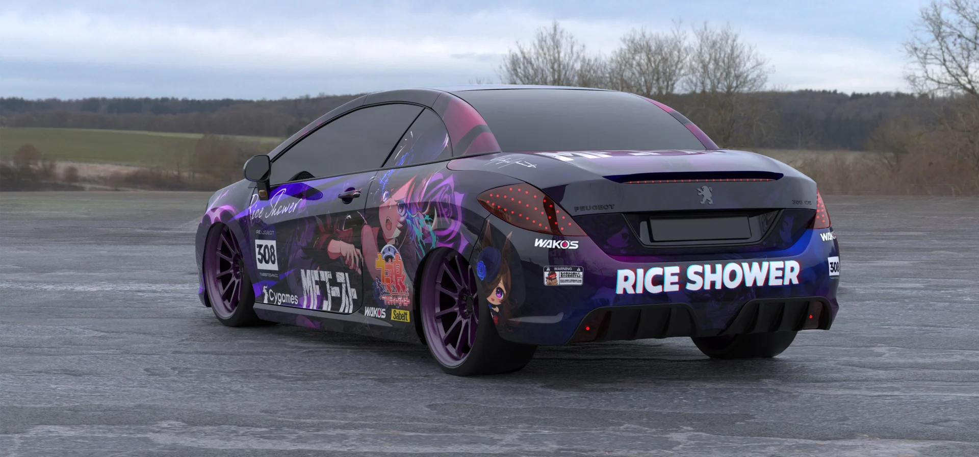 塔哔哔多桑设计的赛马娘米浴痛车