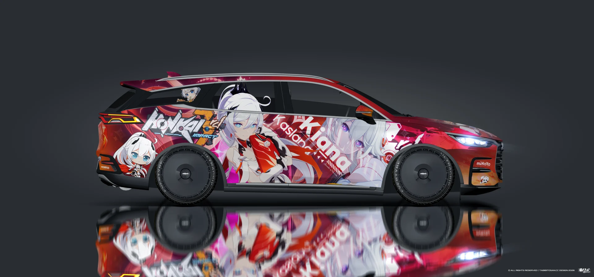 塔哔哔多桑设计的崩坏3琪亚娜·卡斯兰娜痛车