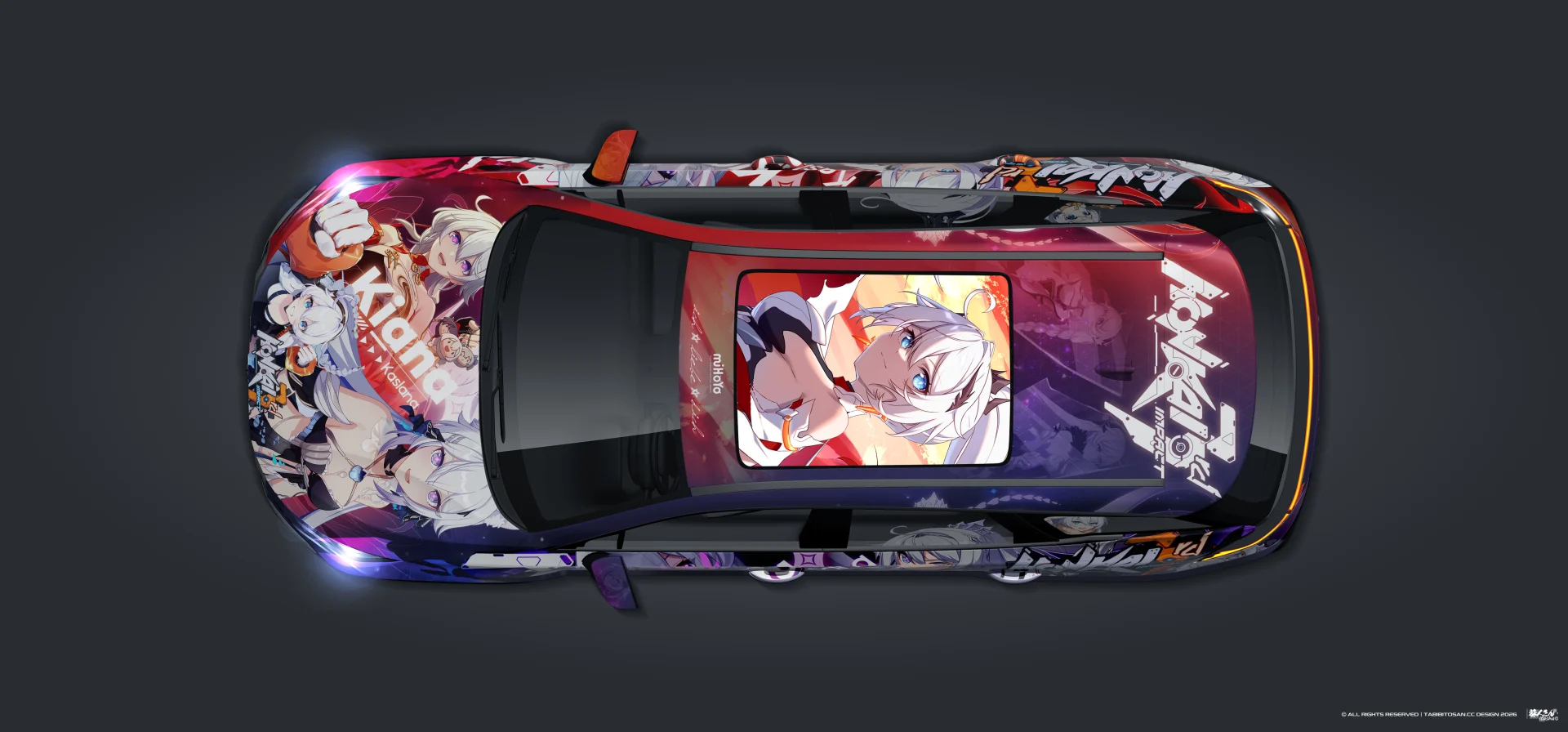 塔哔哔多桑设计的崩坏3琪亚娜·卡斯兰娜痛车