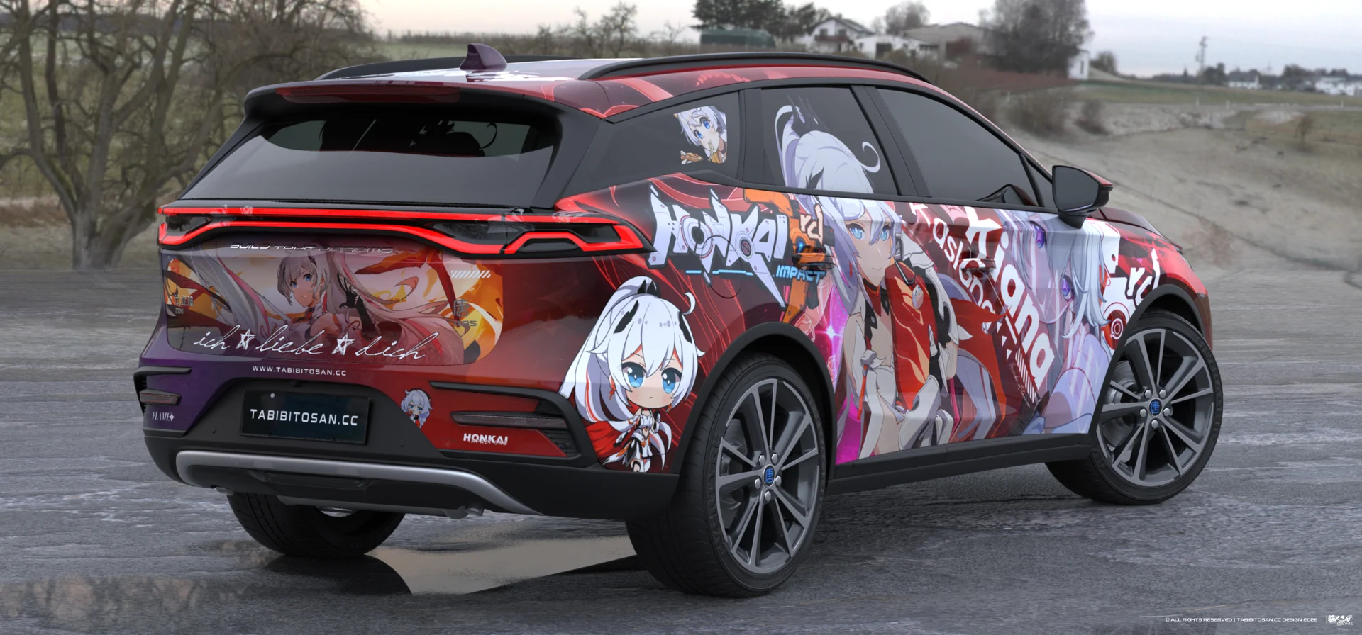 塔哔哔多桑设计的崩坏3琪亚娜·卡斯兰娜痛车