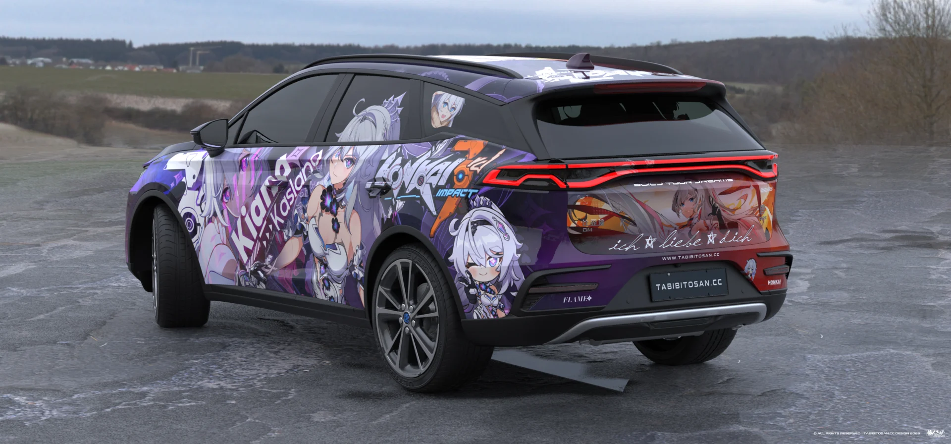 塔哔哔多桑设计的崩坏3琪亚娜·卡斯兰娜痛车