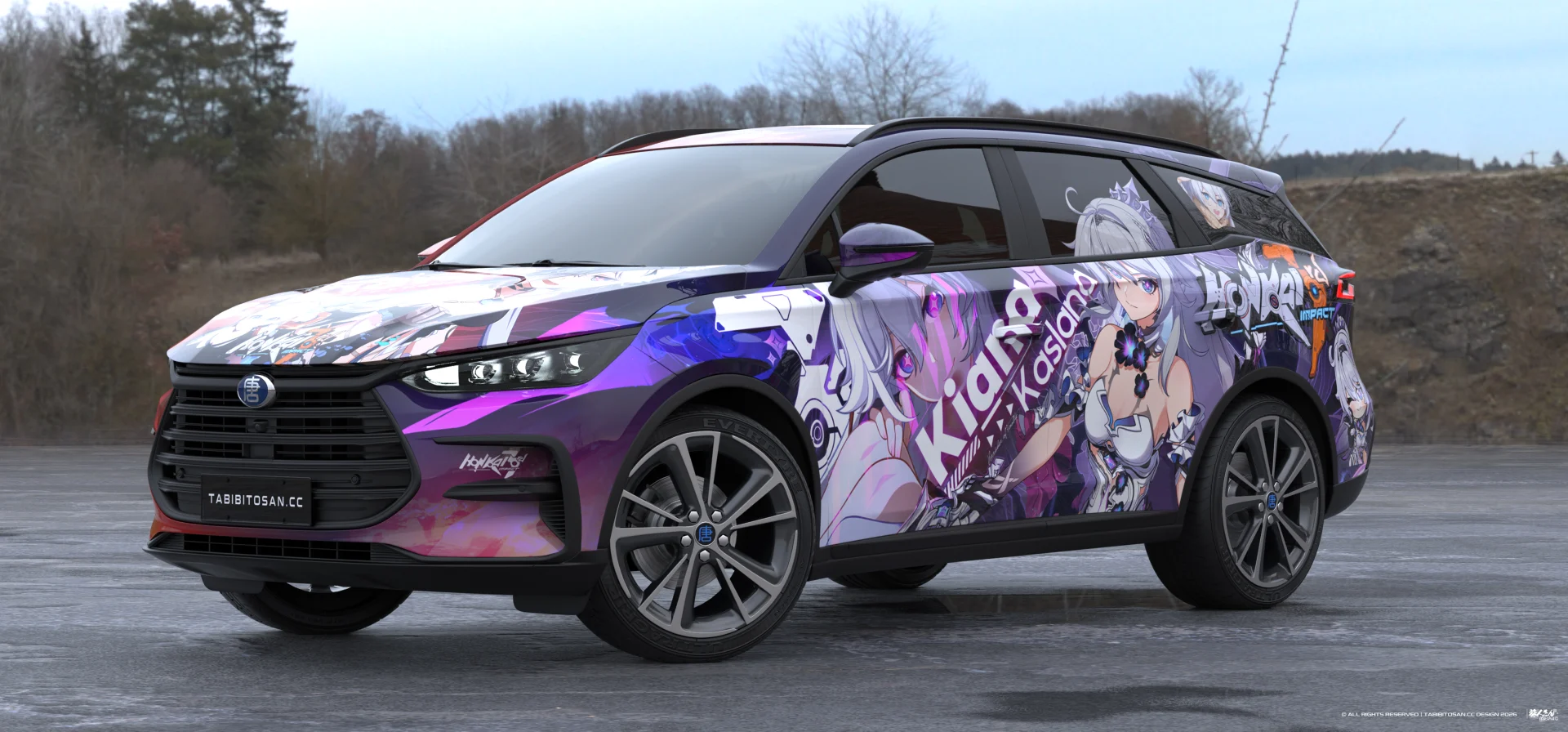 塔哔哔多桑设计的崩坏3琪亚娜·卡斯兰娜痛车