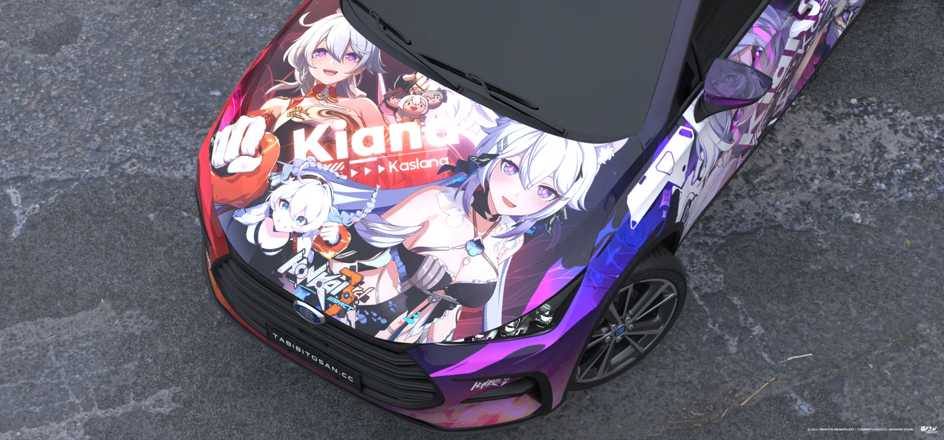 塔哔哔多桑设计的崩坏3琪亚娜·卡斯兰娜痛车