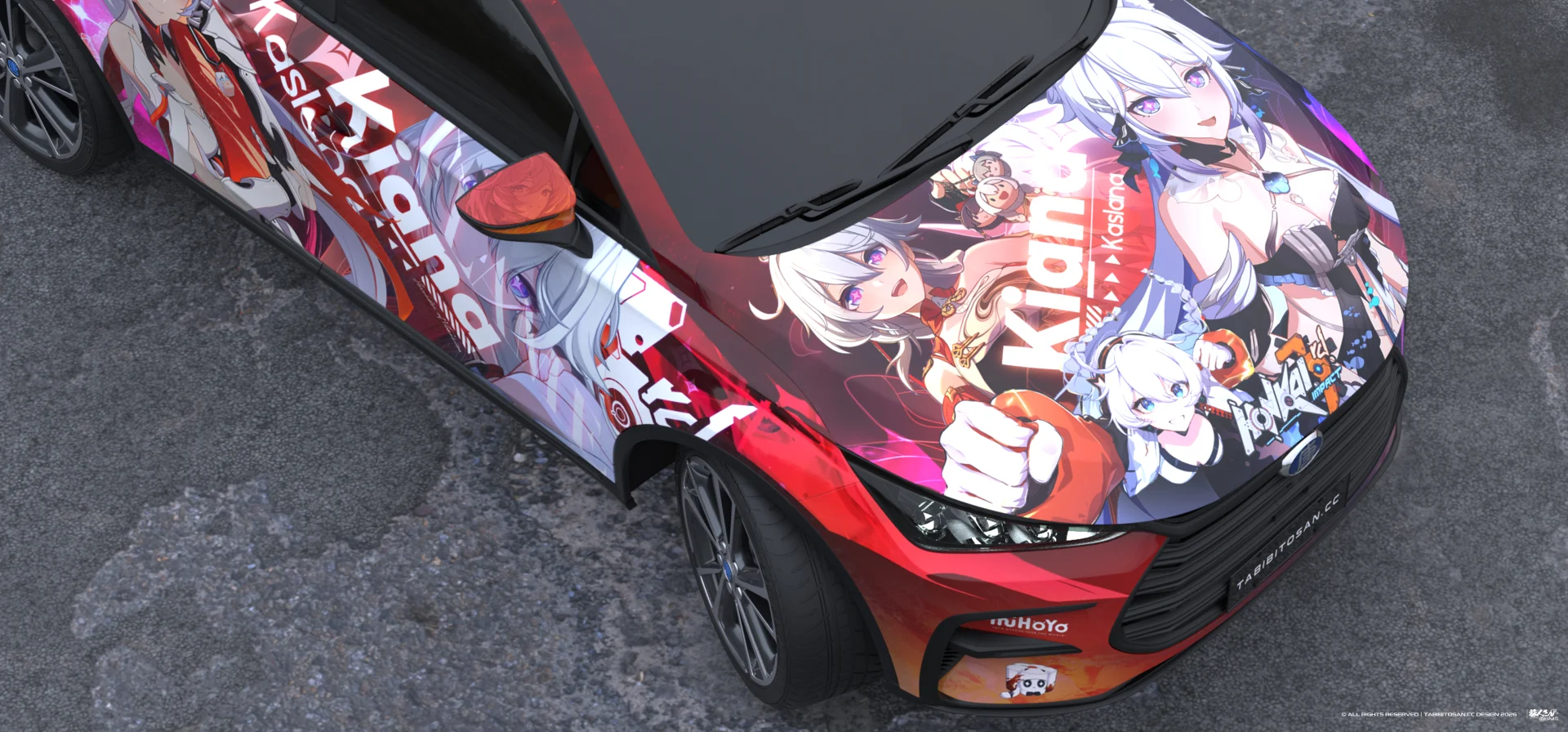 塔哔哔多桑设计的崩坏3琪亚娜·卡斯兰娜痛车