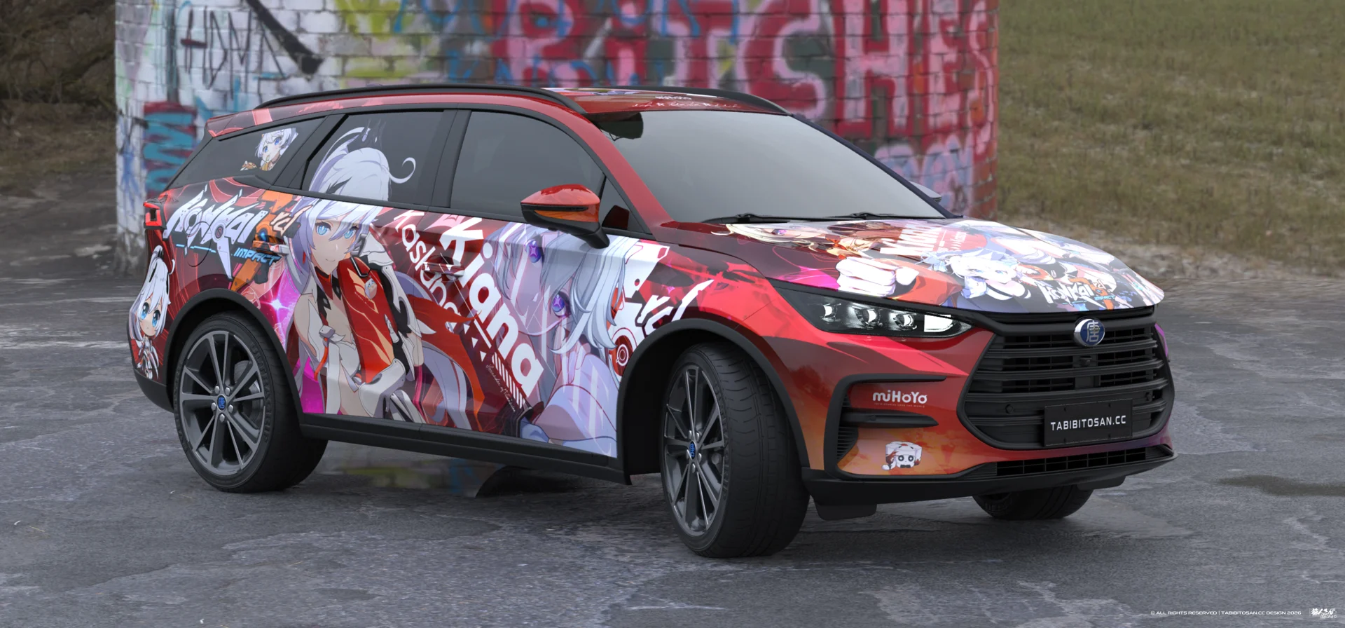 塔哔哔多桑设计的崩坏3琪亚娜·卡斯兰娜痛车