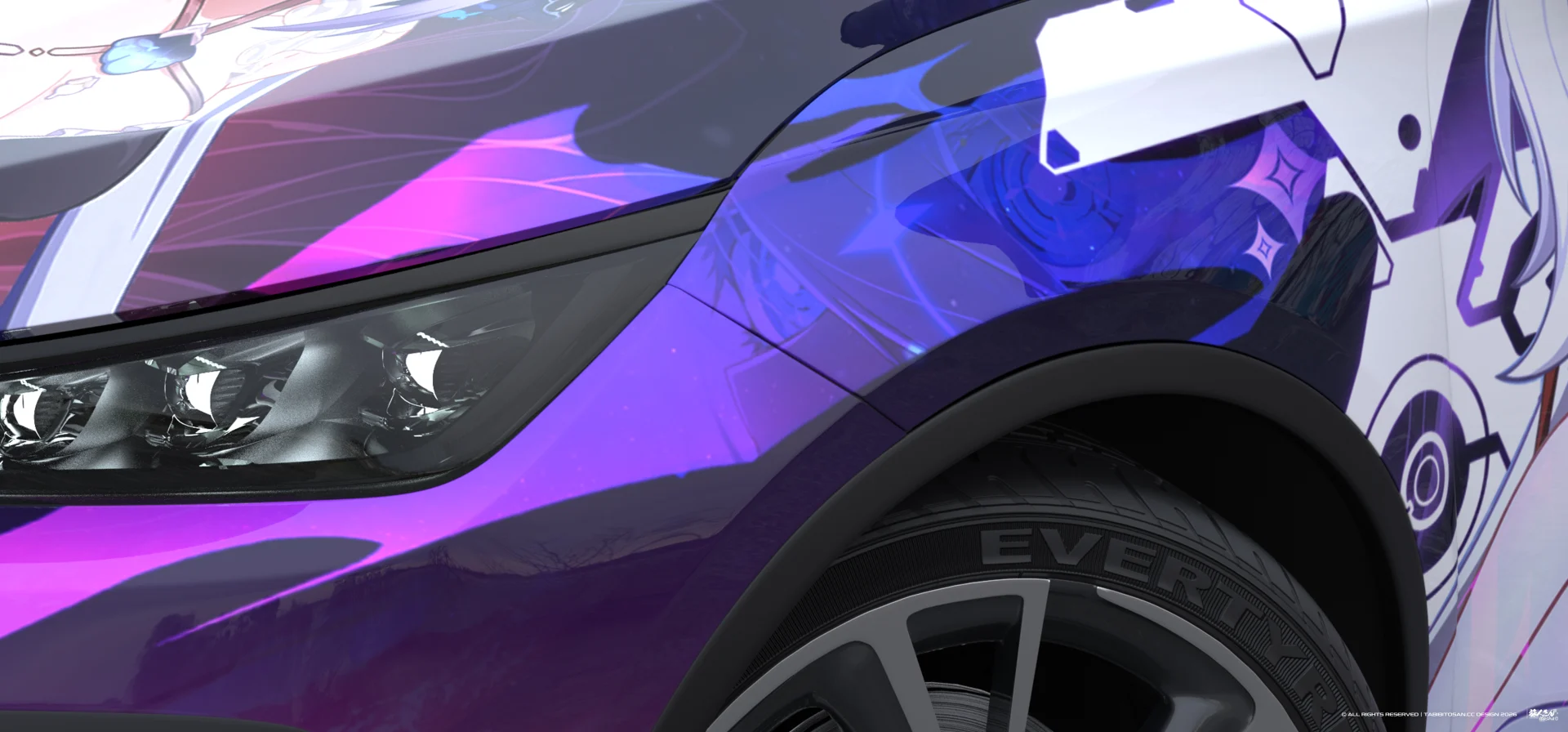 塔哔哔多桑设计的崩坏3琪亚娜·卡斯兰娜痛车