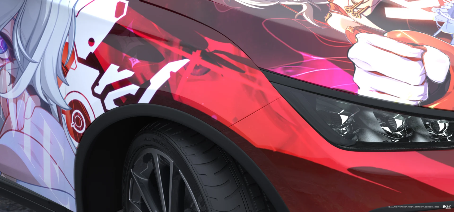 塔哔哔多桑设计的崩坏3琪亚娜·卡斯兰娜痛车