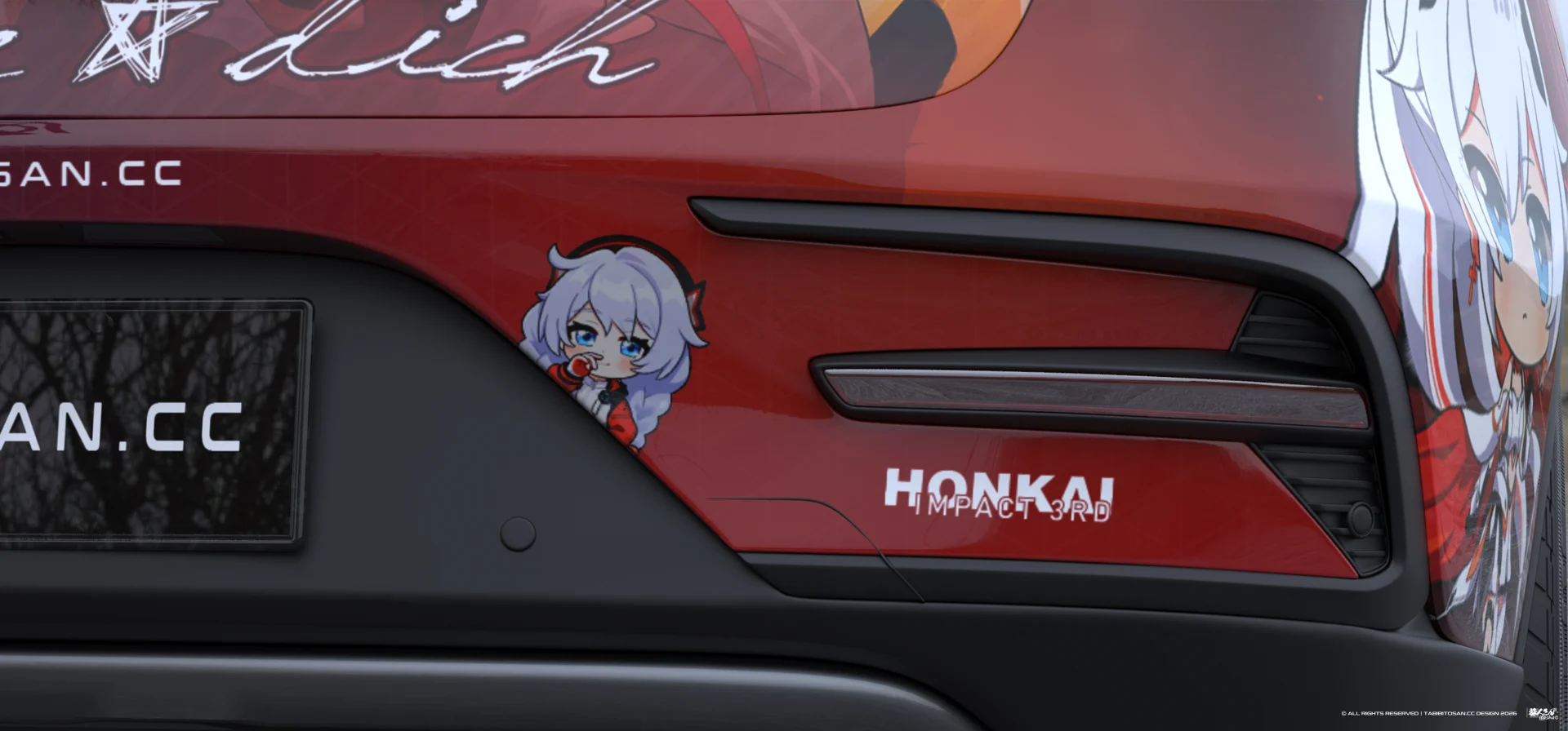 塔哔哔多桑设计的崩坏3琪亚娜·卡斯兰娜痛车