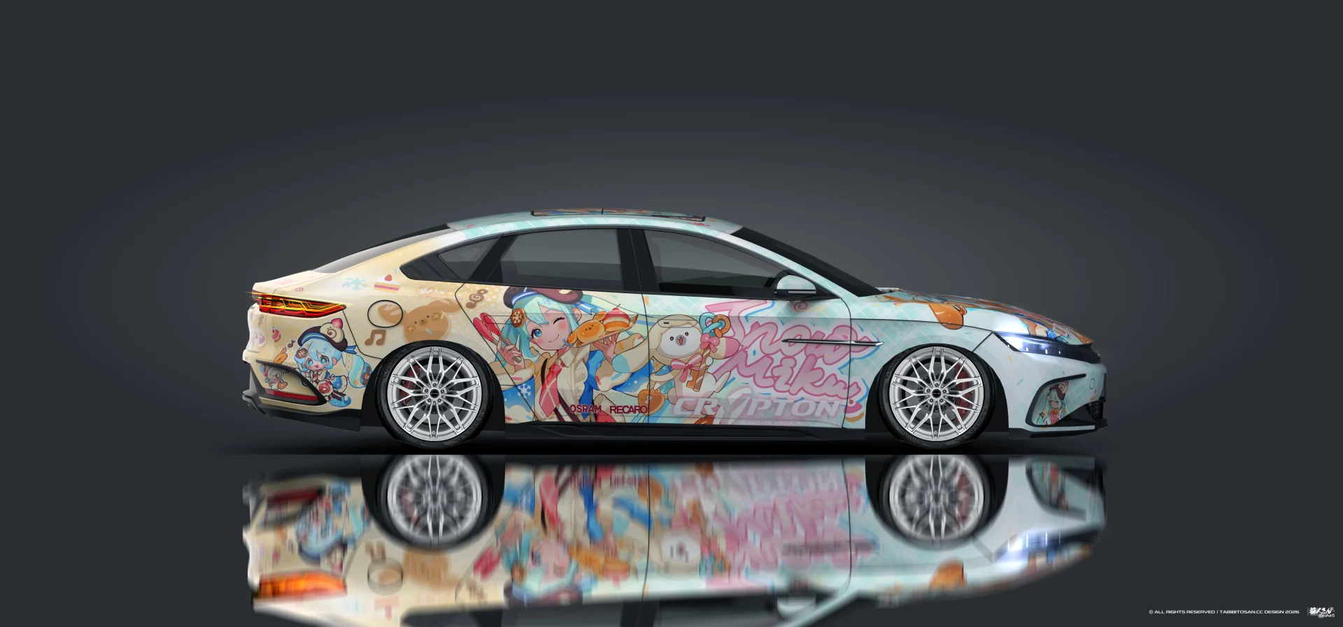 塔哔哔多桑设计的雪初音 2026初音未来痛车