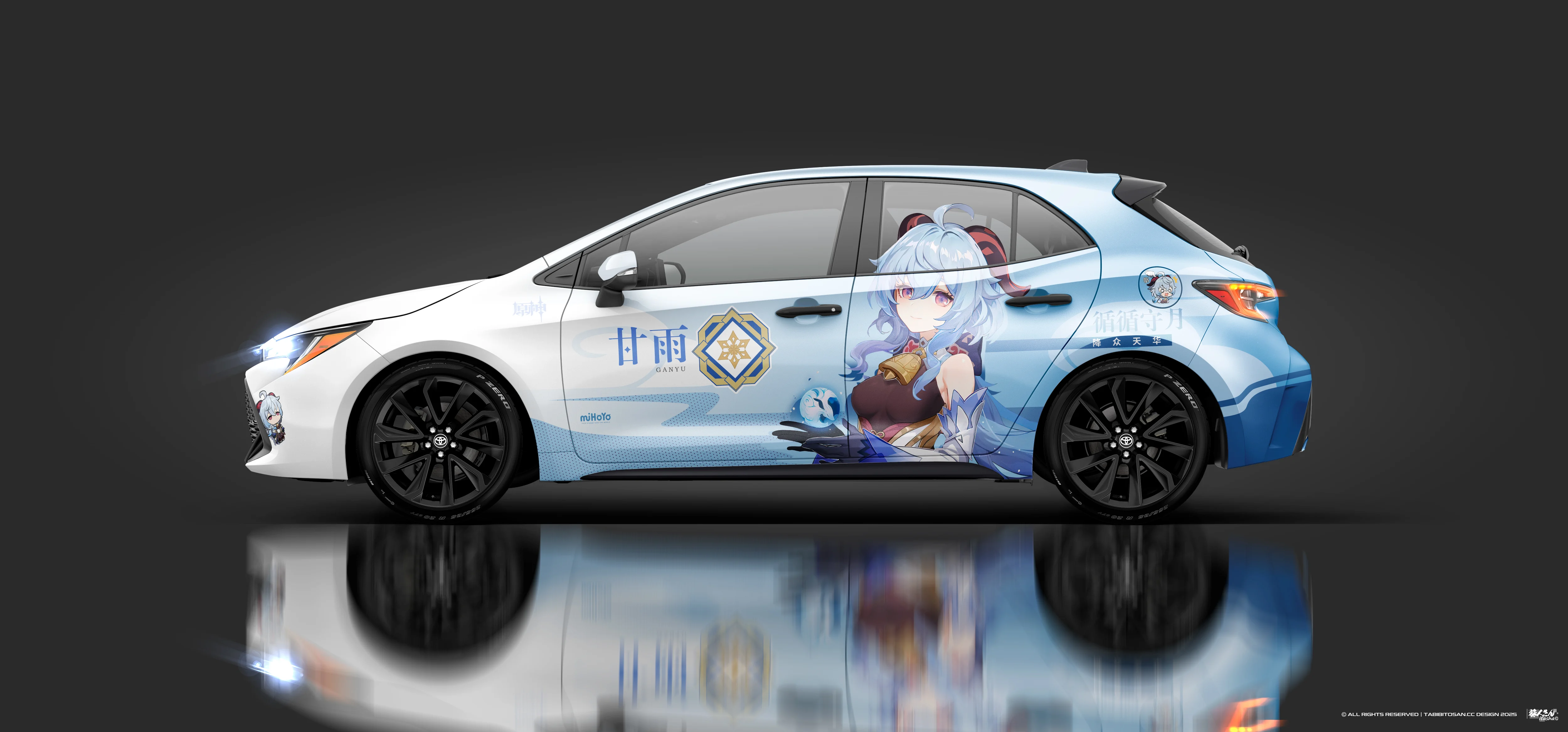 塔哔哔多桑设计的原神甘雨痛车