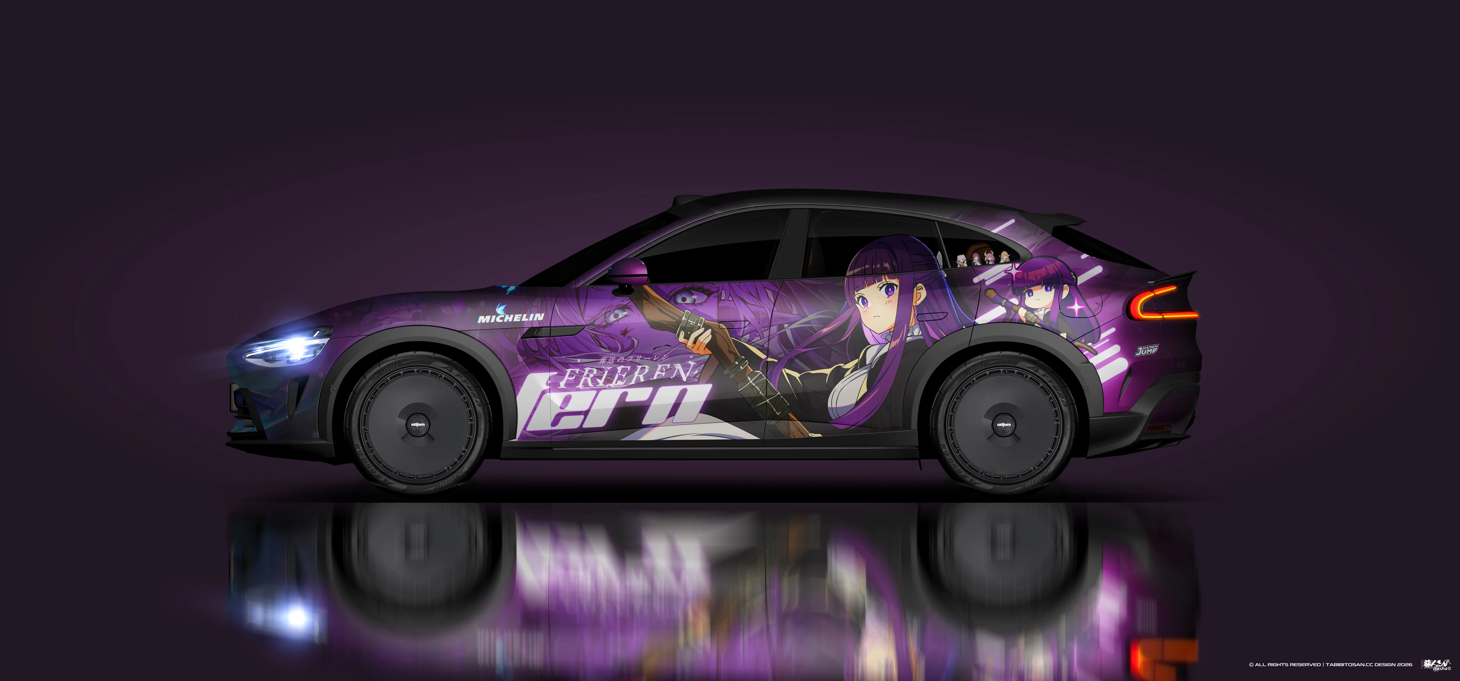 塔哔哔多桑设计的葬送的芙莉莲芙莉莲&amp;菲伦痛车