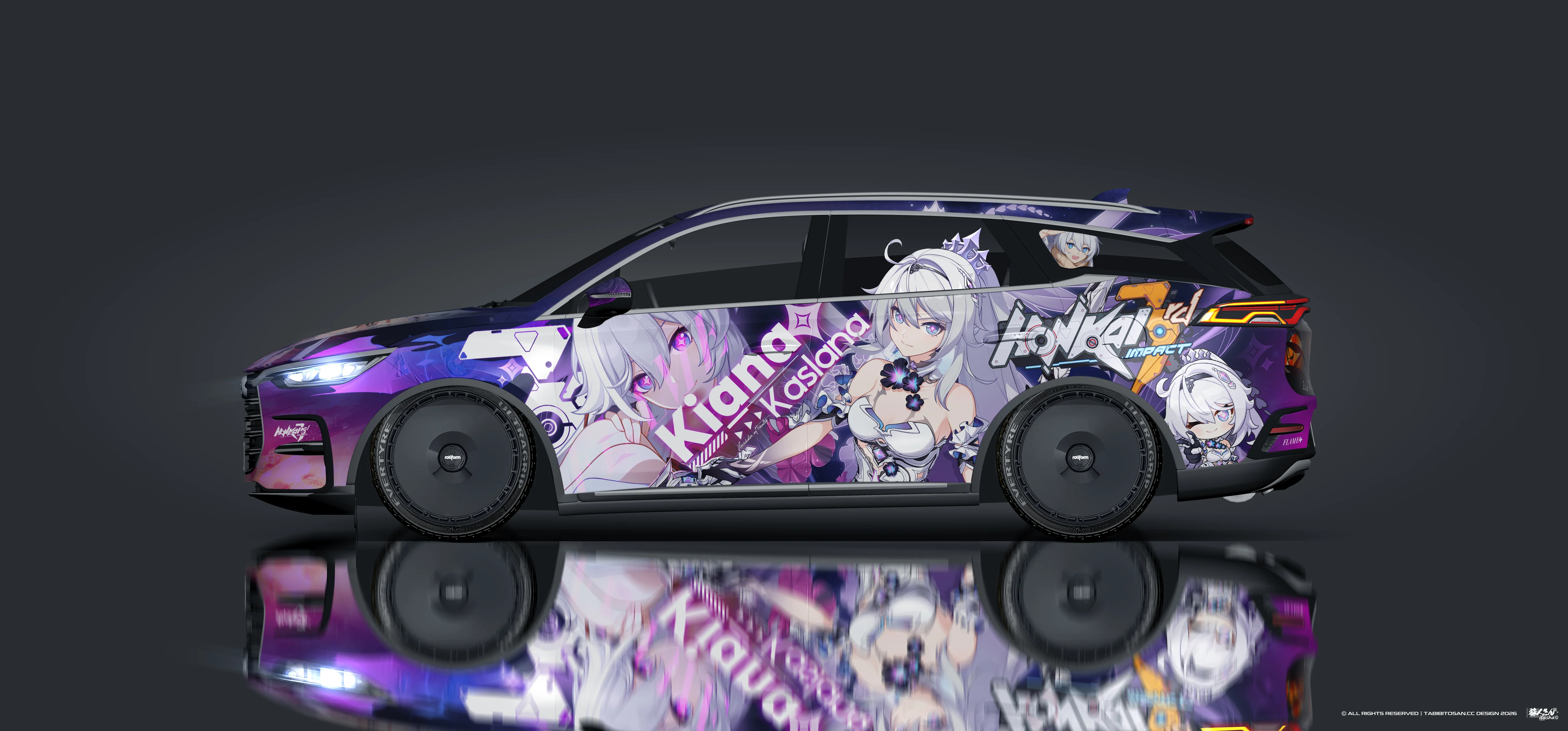 塔哔哔多桑设计的崩坏3琪亚娜·卡斯兰娜痛车