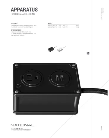 Apparatus Sales Sheet